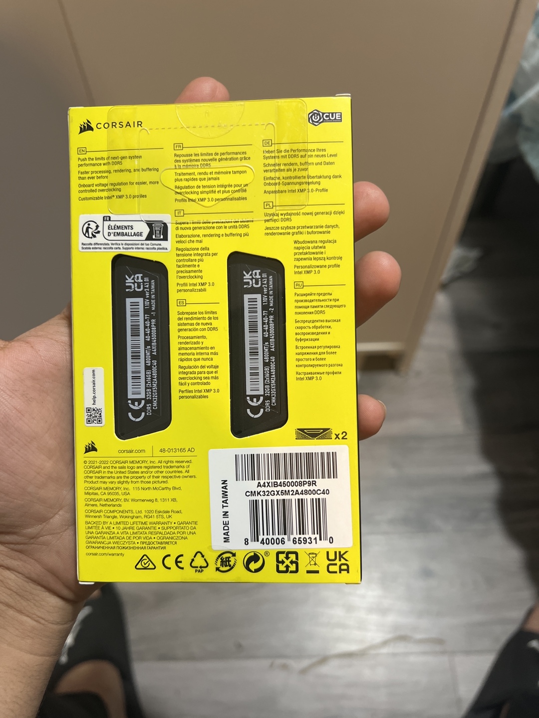 Corsair Vengeance DDR5 32GB 4800MHz RAM - photo 2
