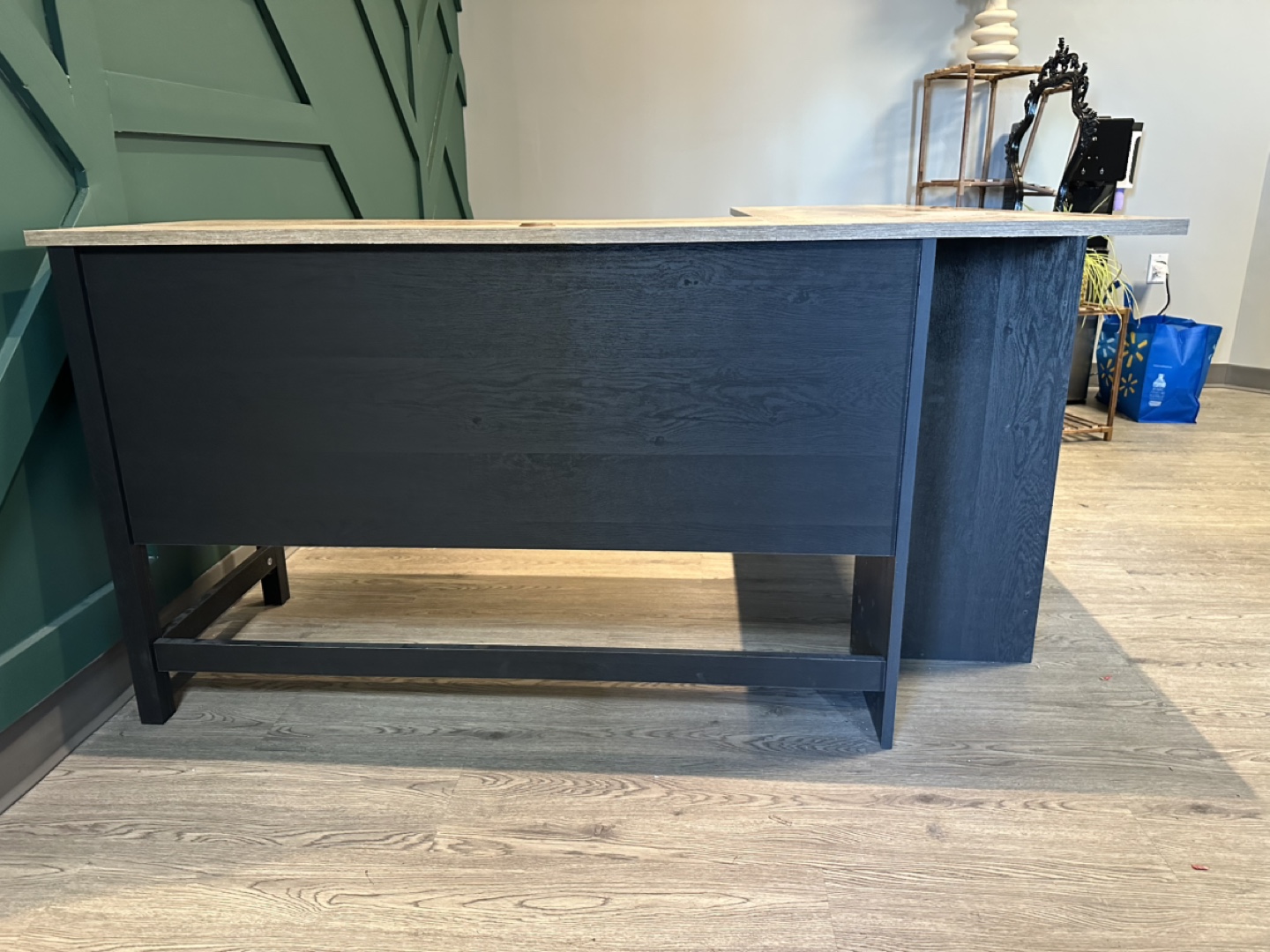 L-Shaped Desk with Storage - photo 2