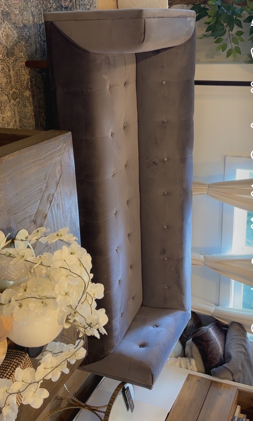 Grey Velvet Sectional Sofa