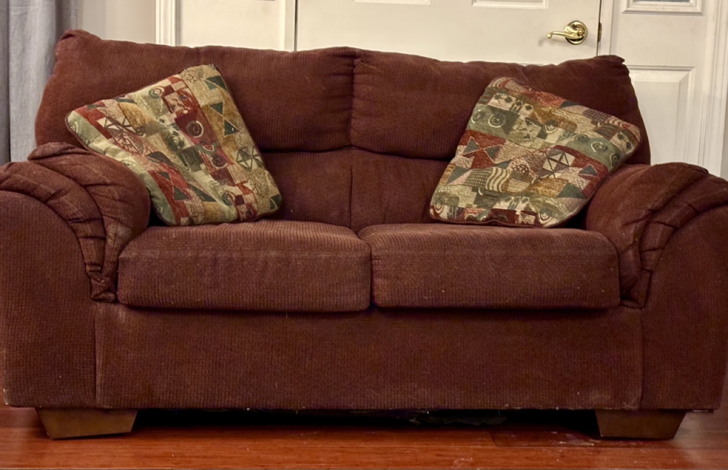 Burgundy Sofa and Loveseat Set - photo 2