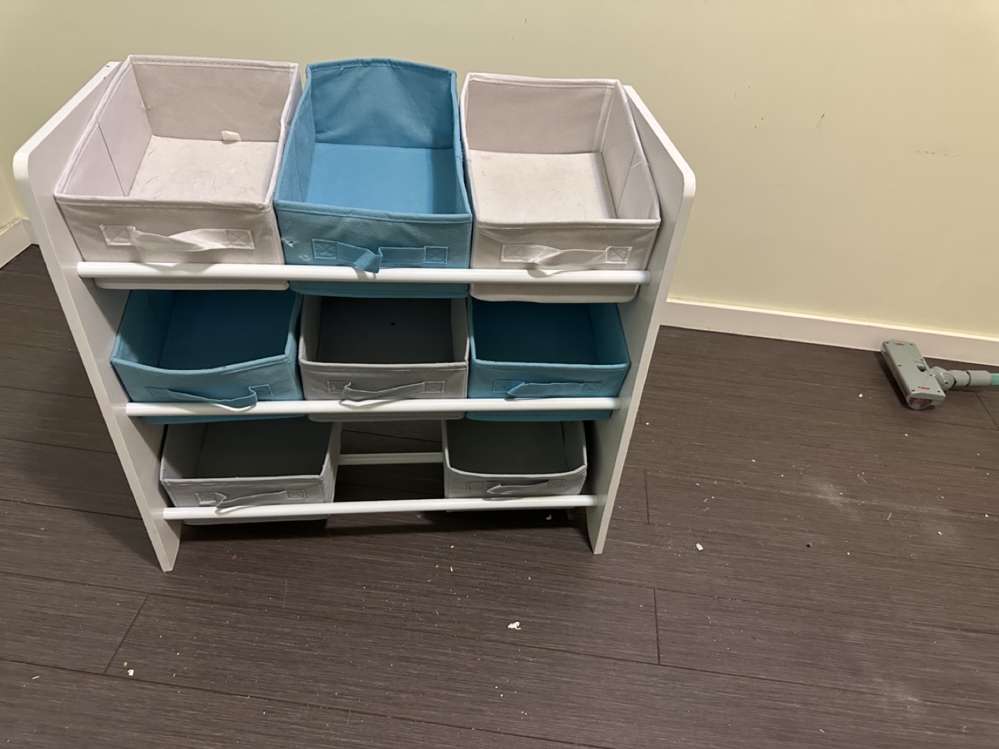 Kids' Space-themed Toy Organizer with Fabric Bins