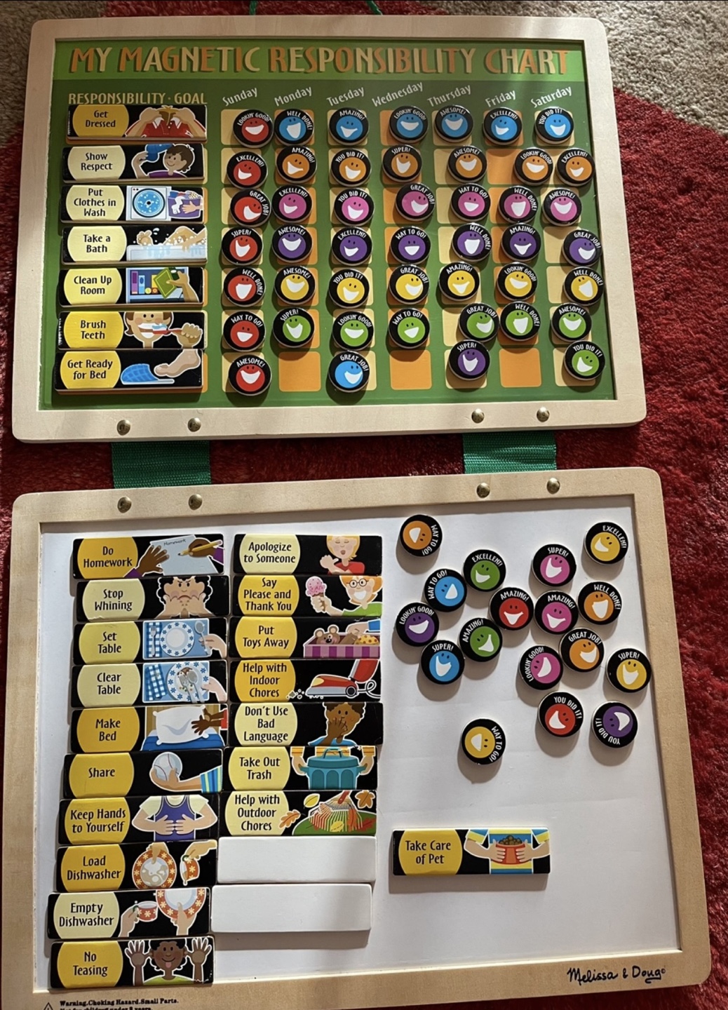 Melissa & Doug Magnetic Responsibility Chart