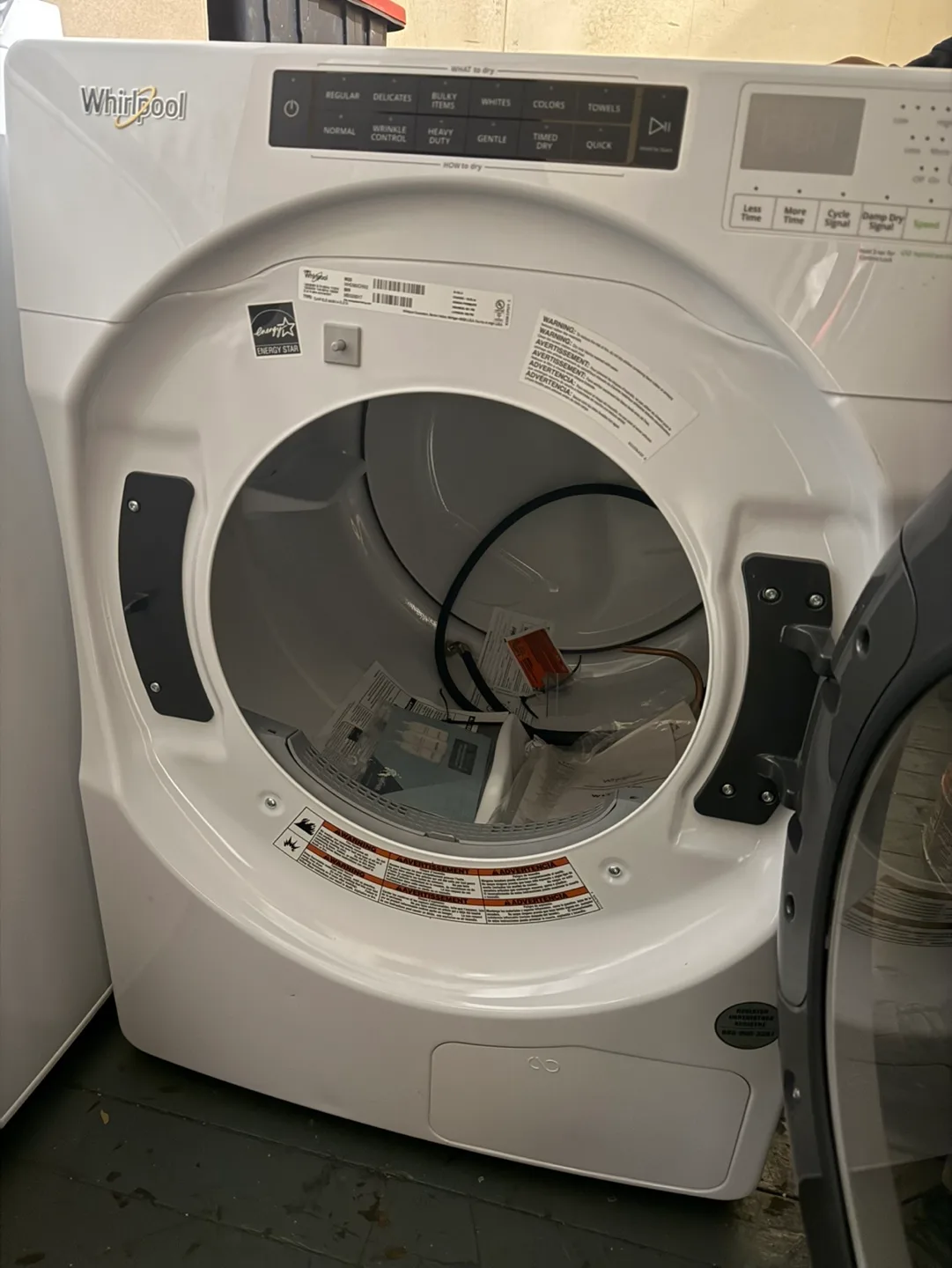 Whirlpool Electric Dryer and Washer- WH9560CW2 image indicator(10)