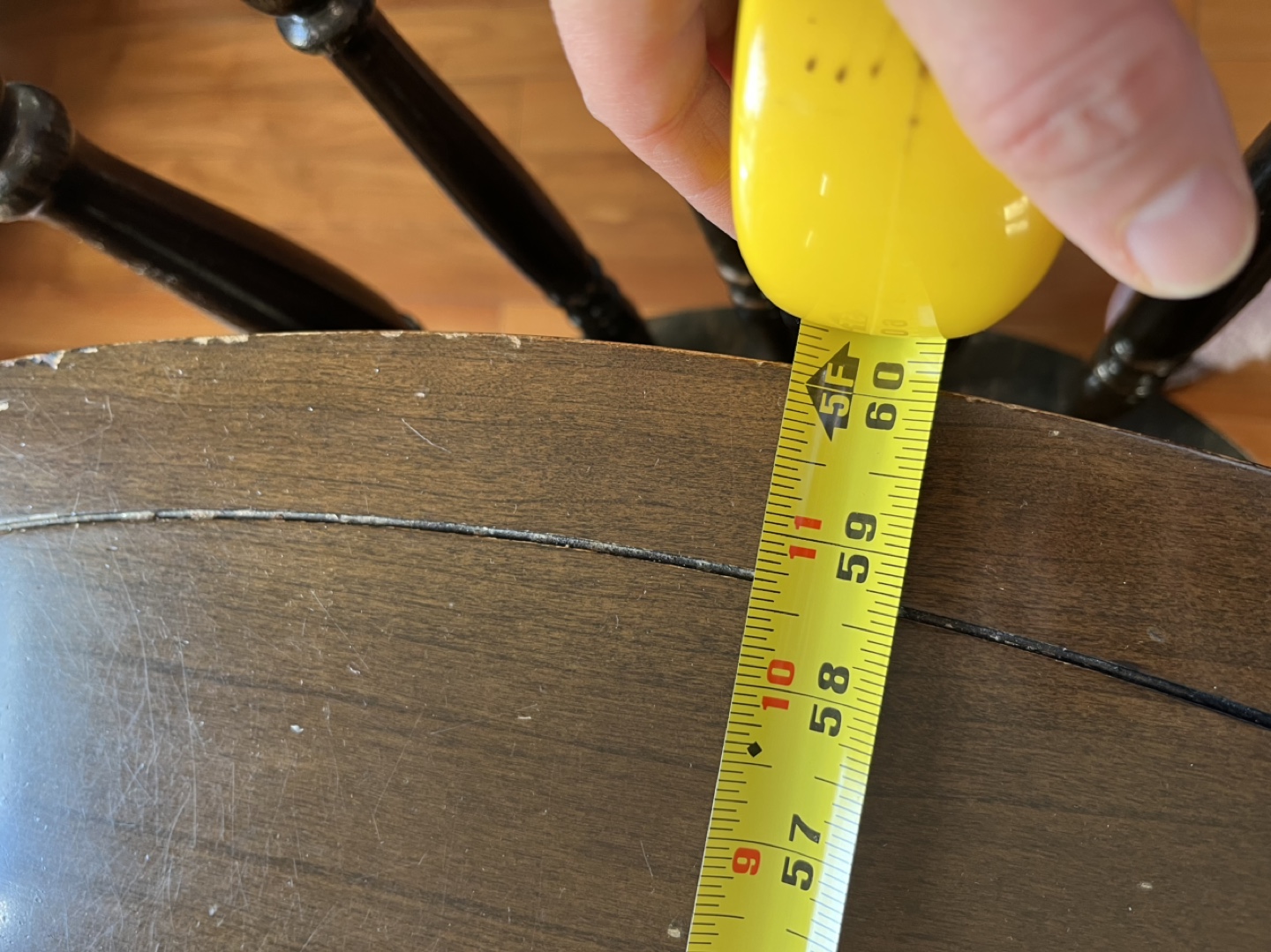 Vintage Oval Dining Table and Three Chairs - photo 4
