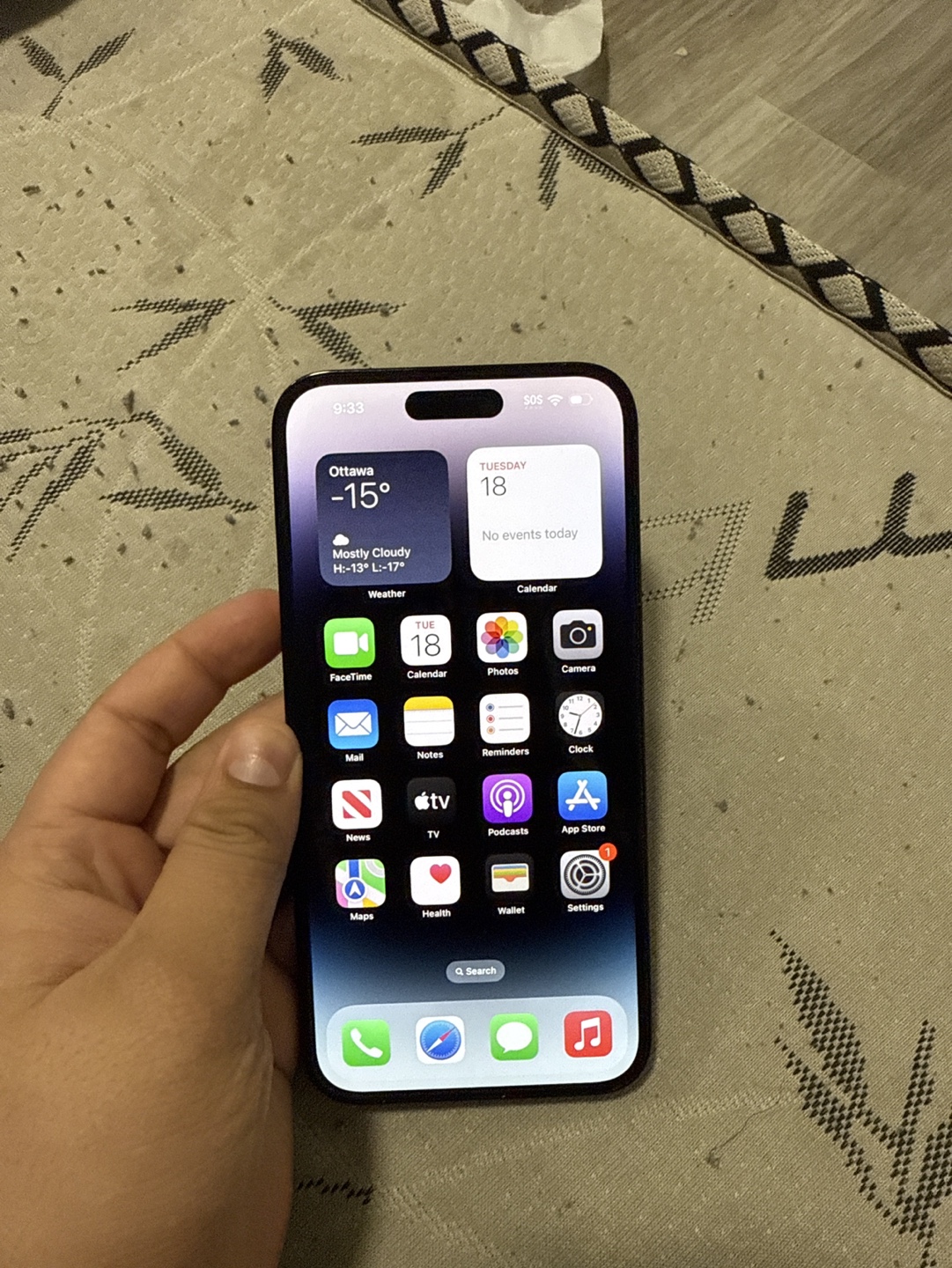 iPhone 14 pro max Graphite black 128 GB - photo 2