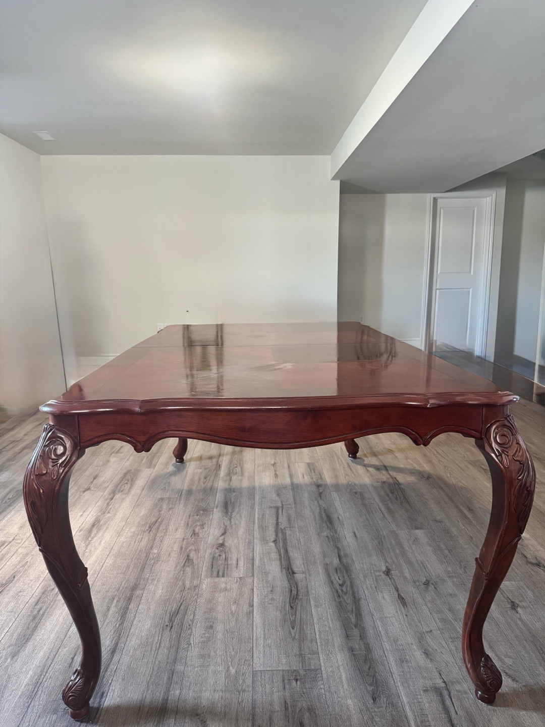 Elegant Dark Brown Wooden Dining Table with 4 chairs - photo 2
