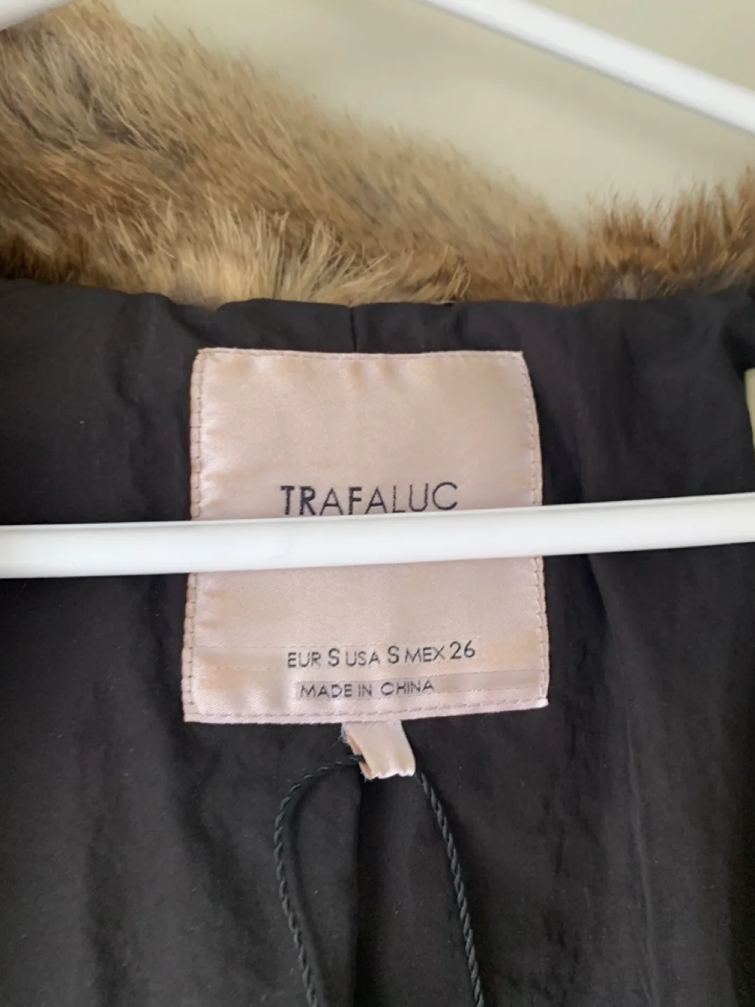 TRAFALUC Brown Faux Fur Jacket Size Small image indicator(2)