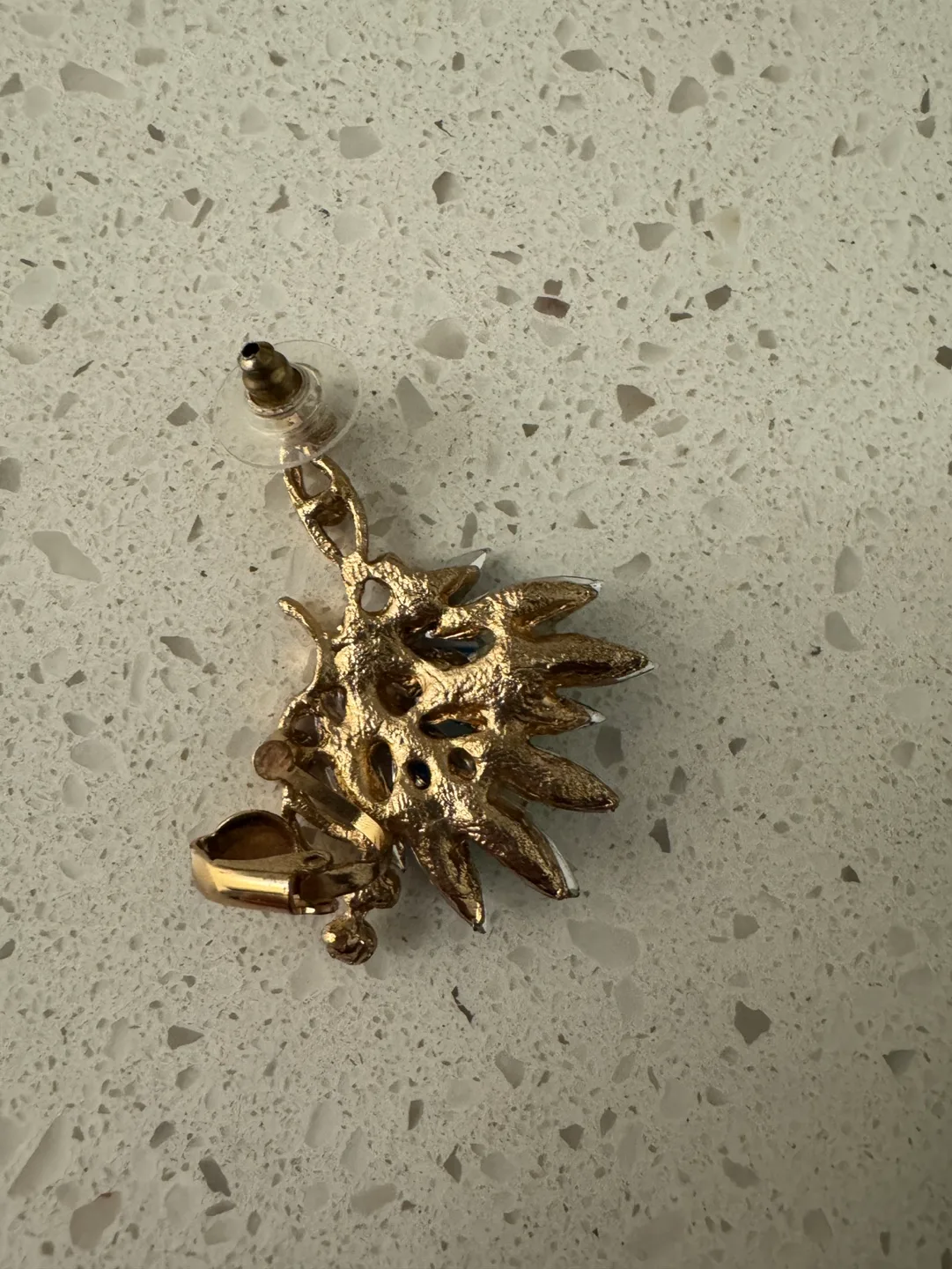 Multi-coloured Crystal Ear Cuff image indicator(2)