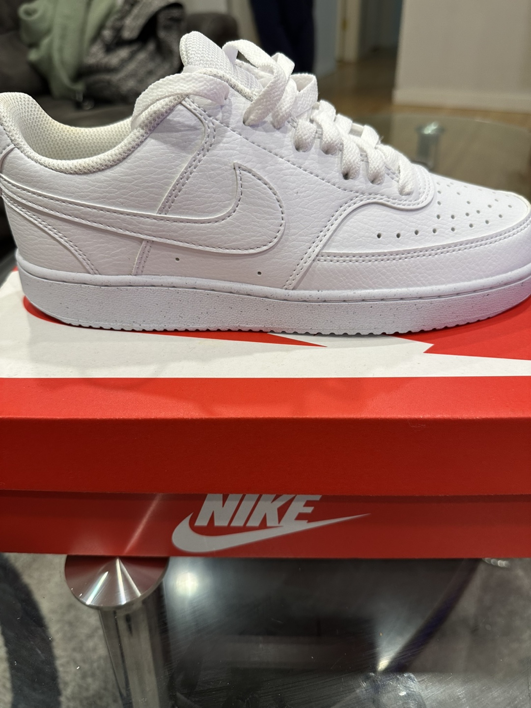 Nike Court Vision Low Top Sneakers - Women's Size 8