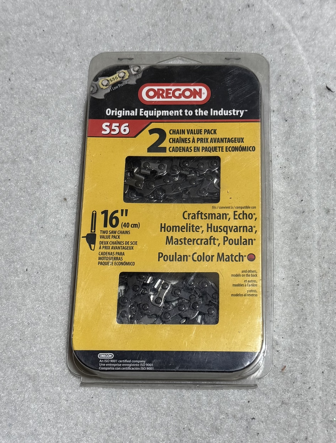 Oregon S56 16" Chainsaw Chains - 2 Pack
