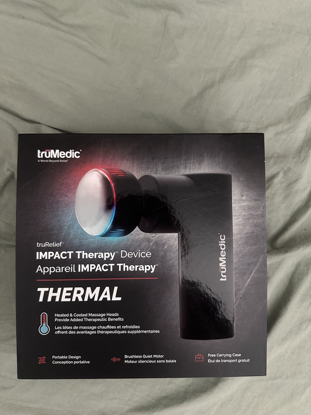 truMedic truRelief IMPACT Therapy Device - Thermal Massage Gun
