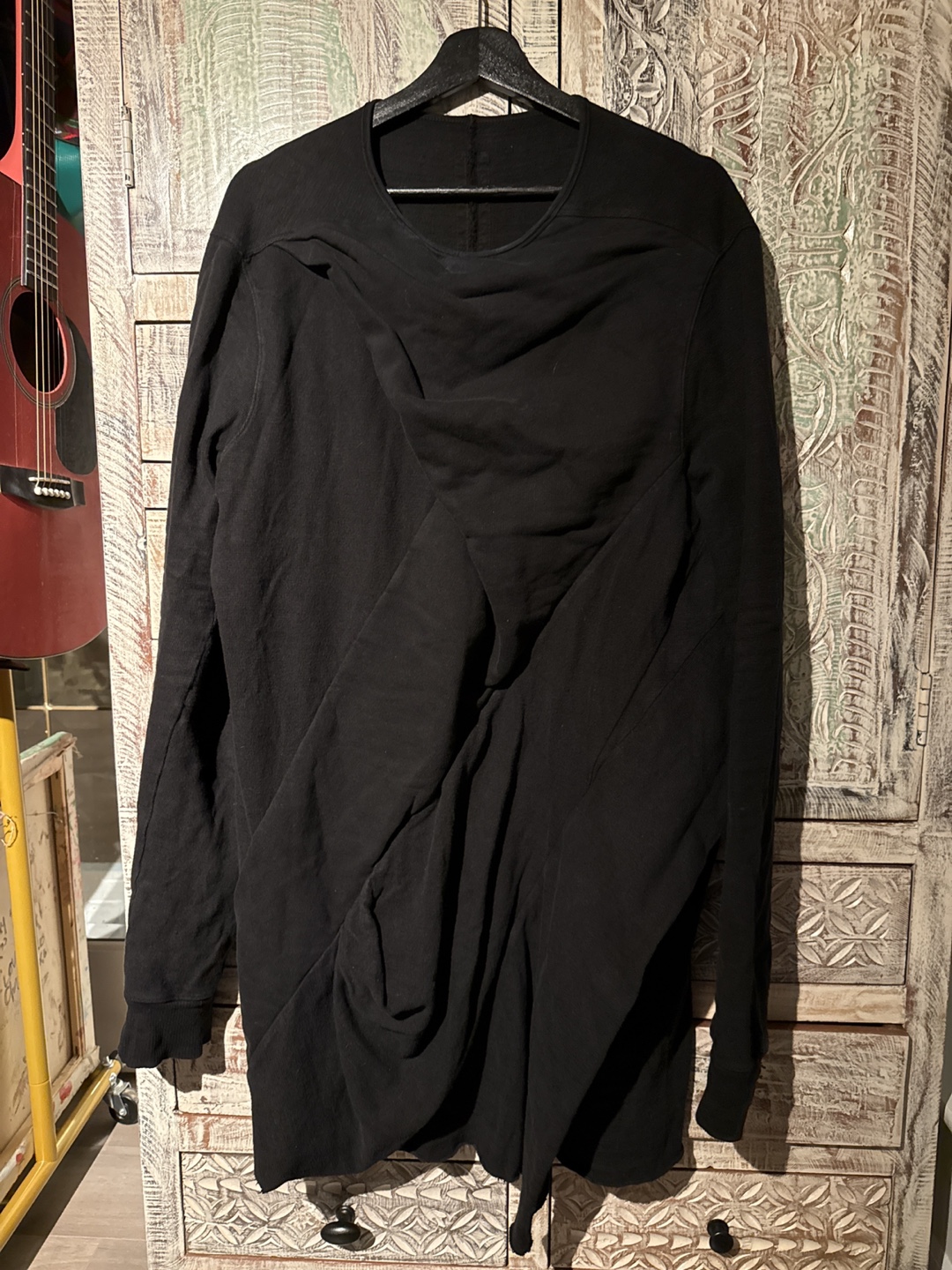 Rick Owens DRKSHDW Black Long Sleeve Shirt