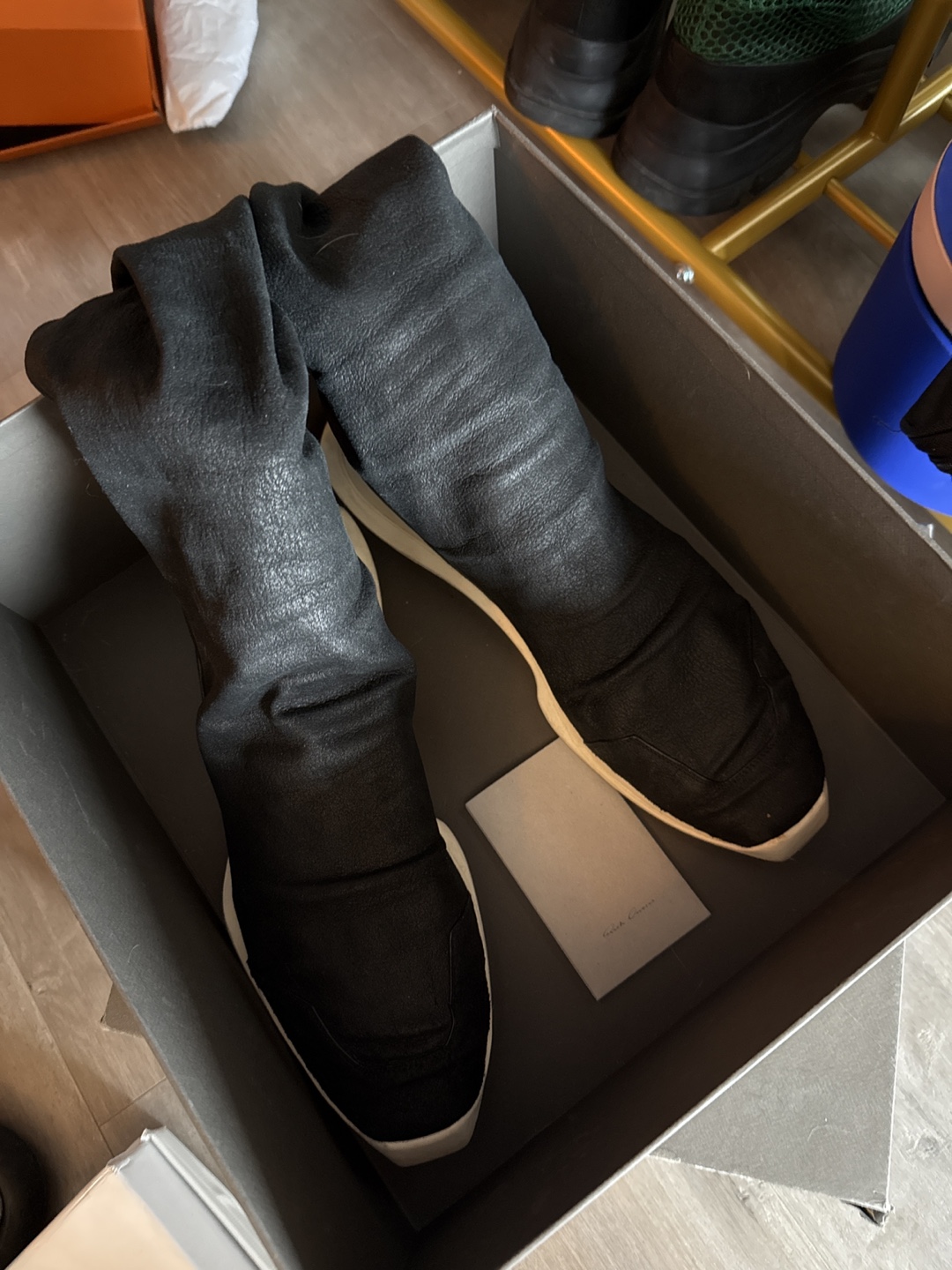 Rick Owens Oblique Runner Stretch Sock Boots - Size 46 - photo 2