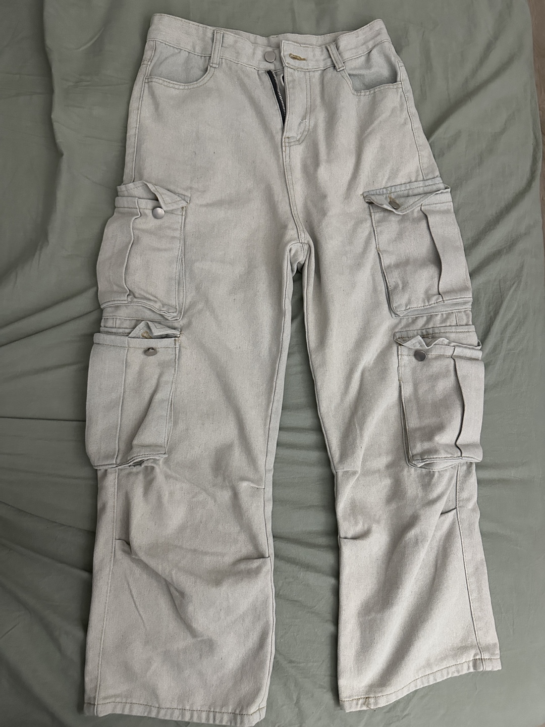Light Grey Cargo Jeans