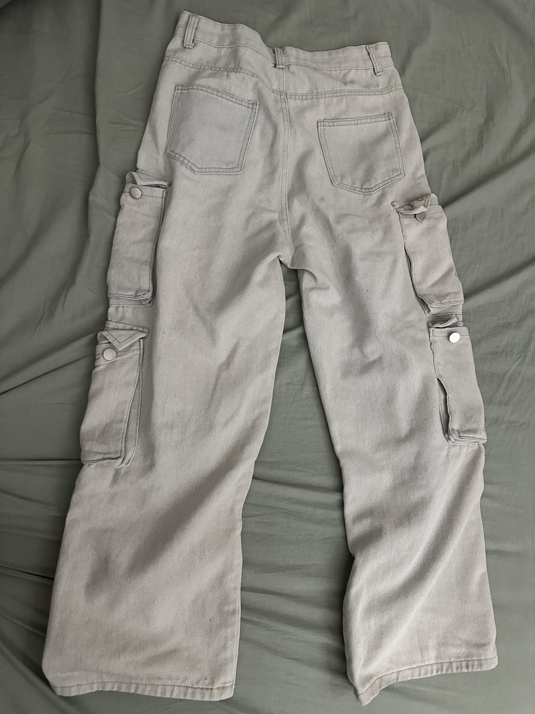 Light Grey Cargo Jeans - photo 2