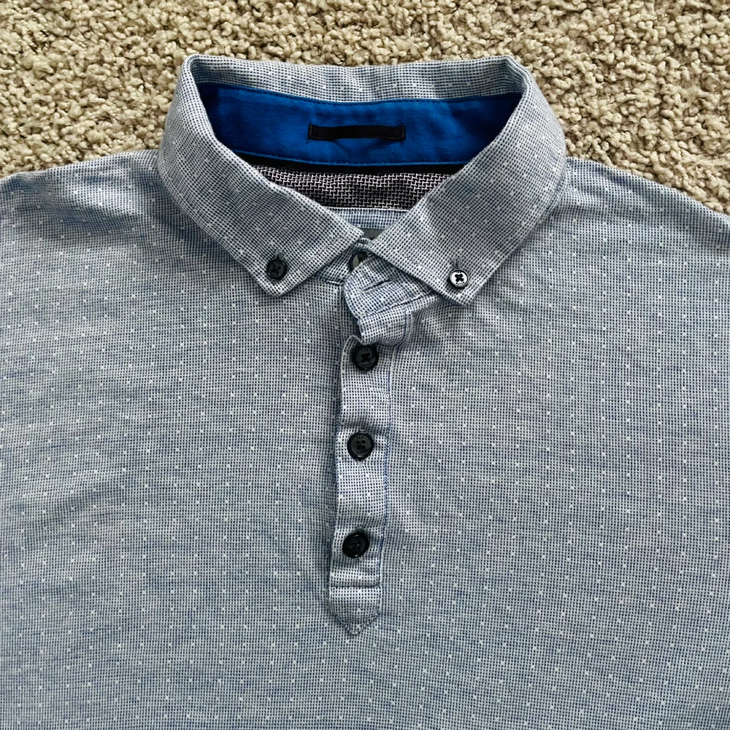 Ted Baker London Men's Size 3 Grey Polo Shirt image indicator(3)