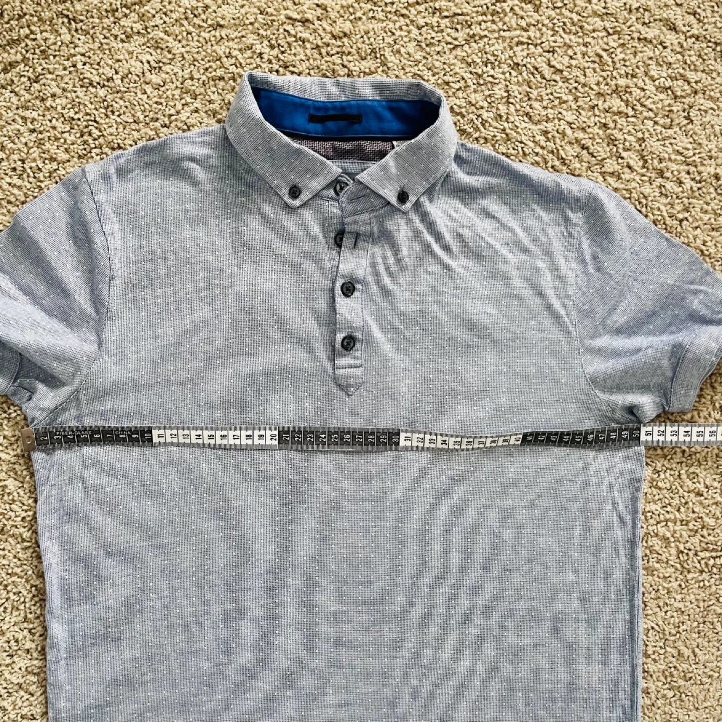 Ted Baker London Men's Size 3 Grey Polo Shirt image indicator(6)