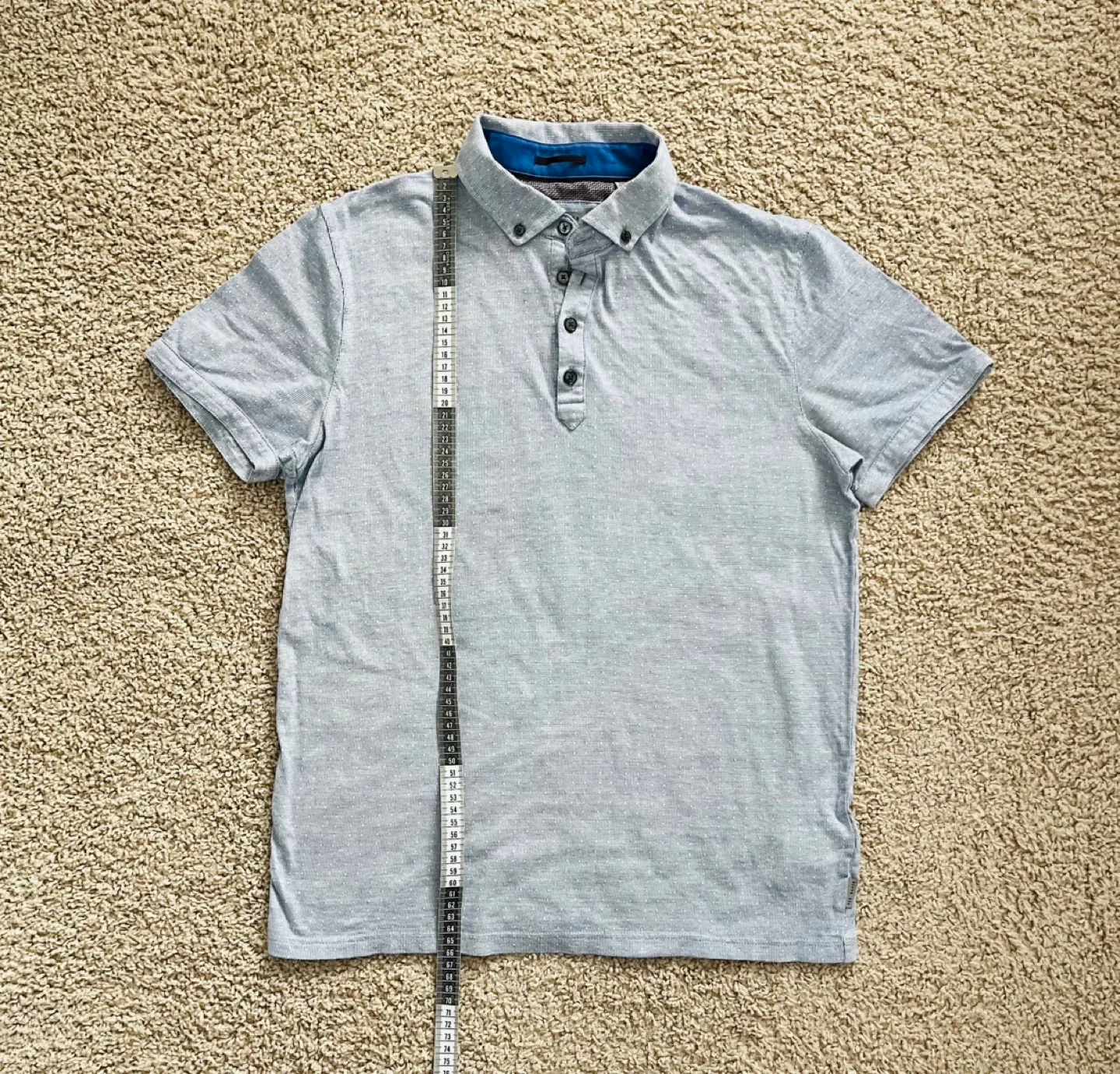 Ted Baker London Men's Size 3 Grey Polo Shirt image indicator(5)