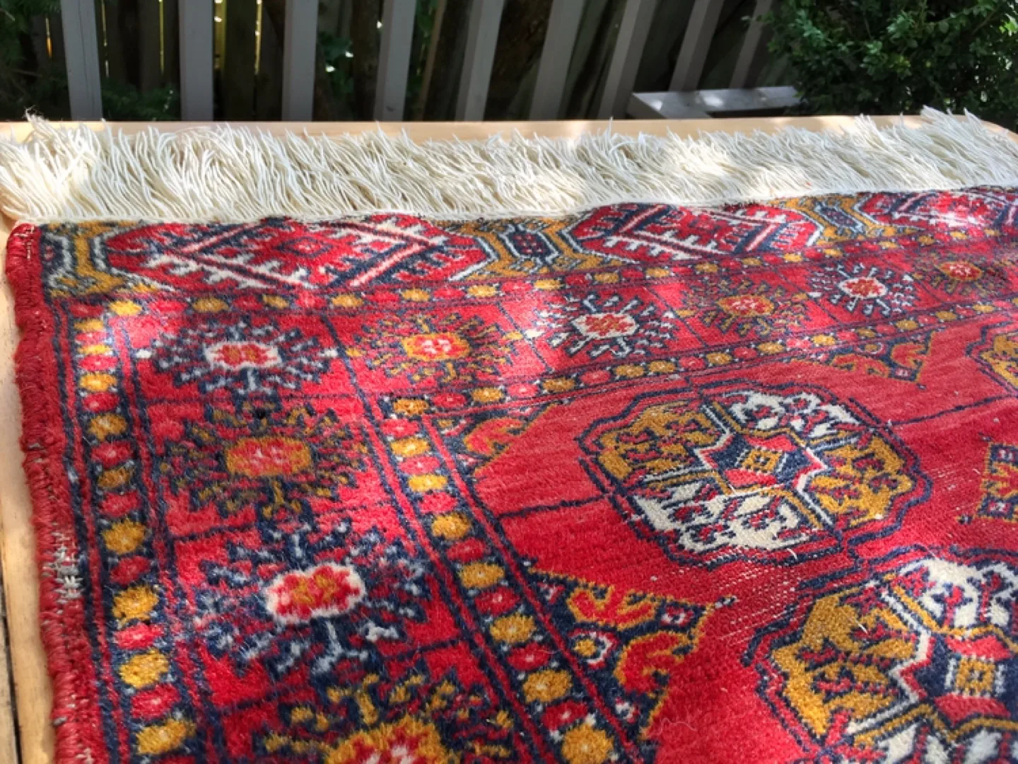 ⭐️Small beautiful antique handmade wool Turkmen rug⭐️ image indicator(4)