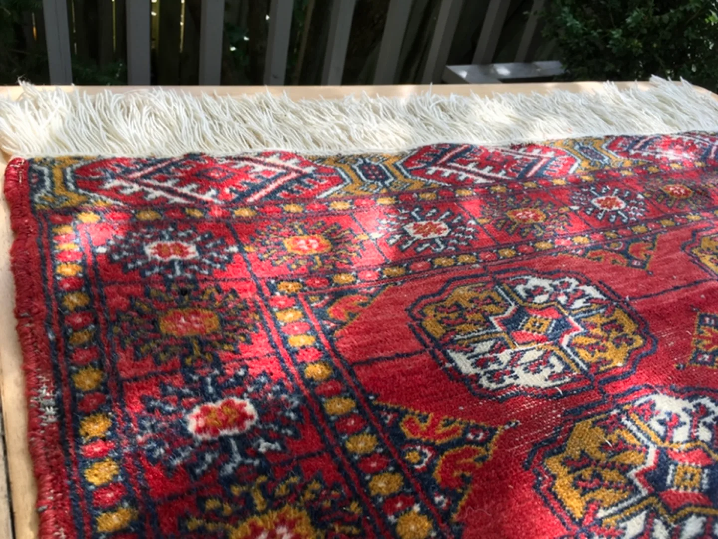 ⭐️Small beautiful antique handmade wool Turkmen rug⭐️ image indicator(8)