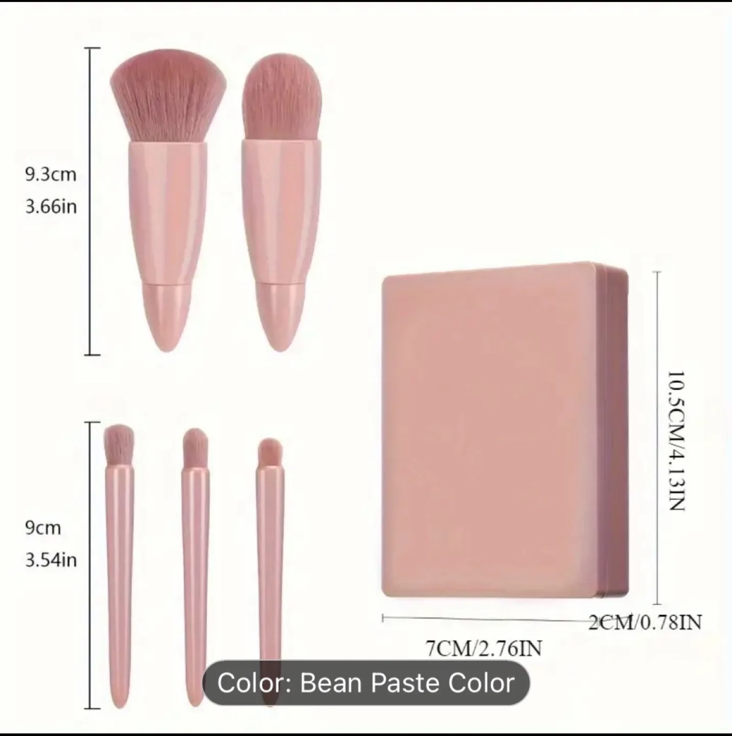 🥕Brand new Five-Piece Makeup Brush Set with Case image indicator(2)