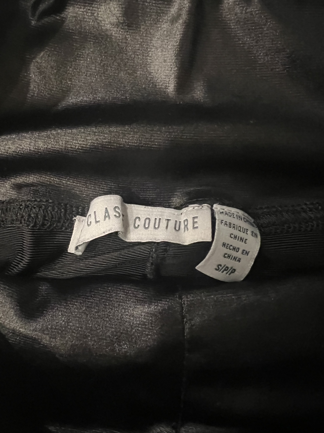 LA Classe Couture Couture Black Leggings with Red Stripes - photo 5