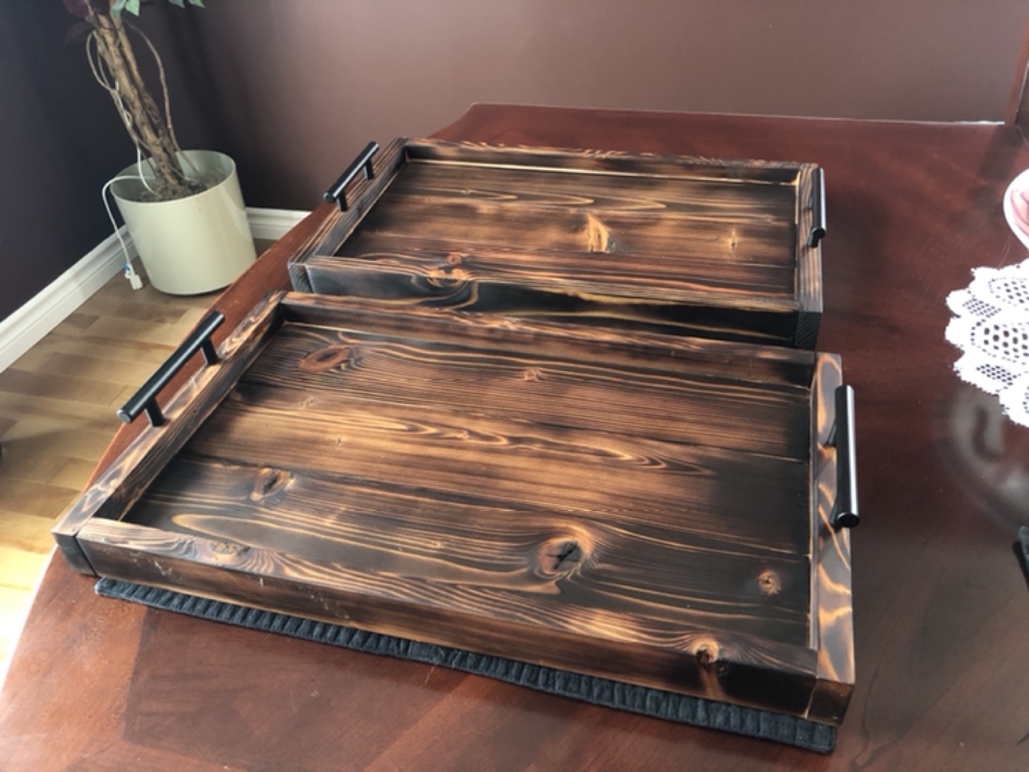 Rustic Wooden Serving Trays