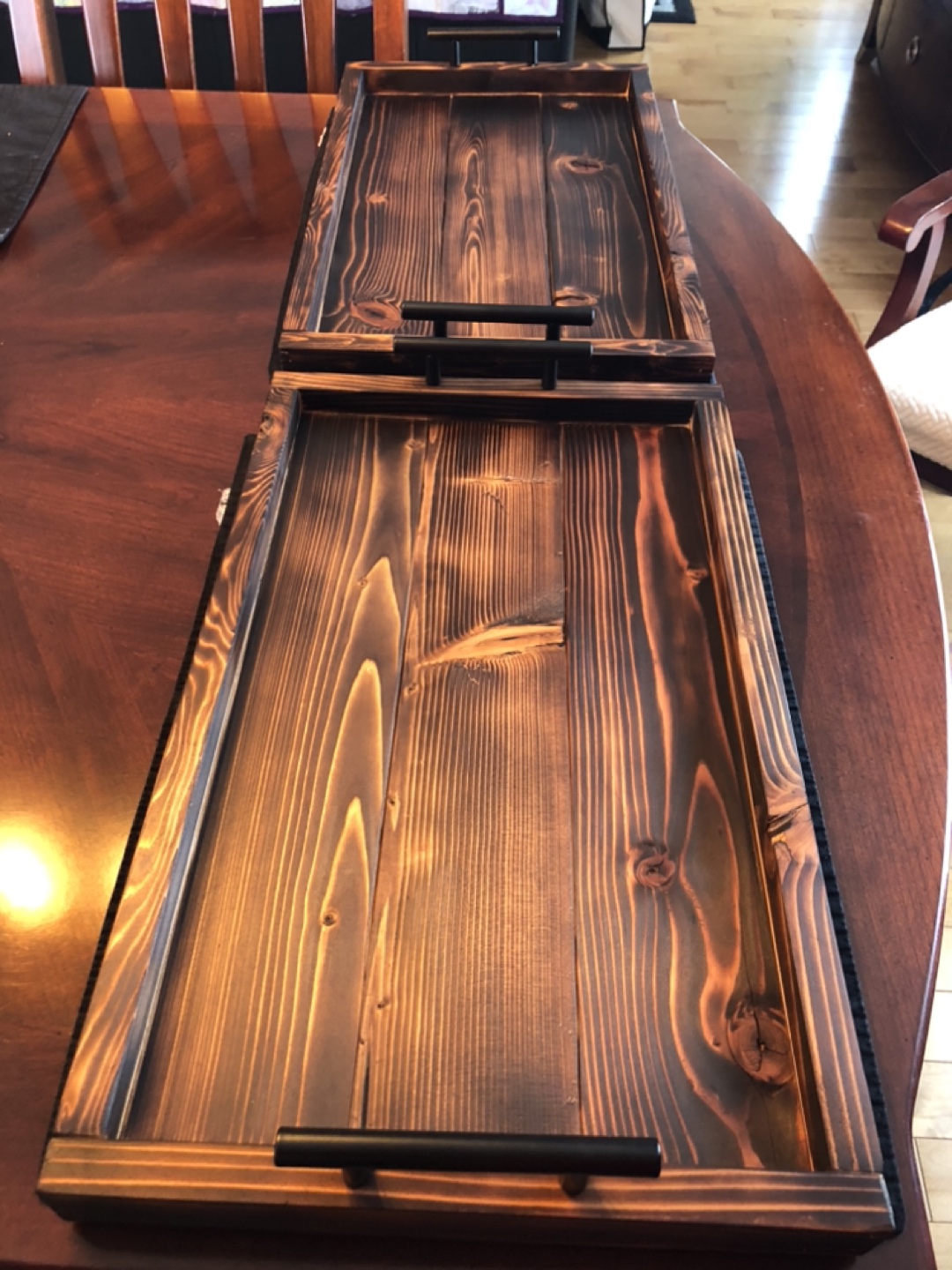 Rustic Wooden Serving Trays - photo 2