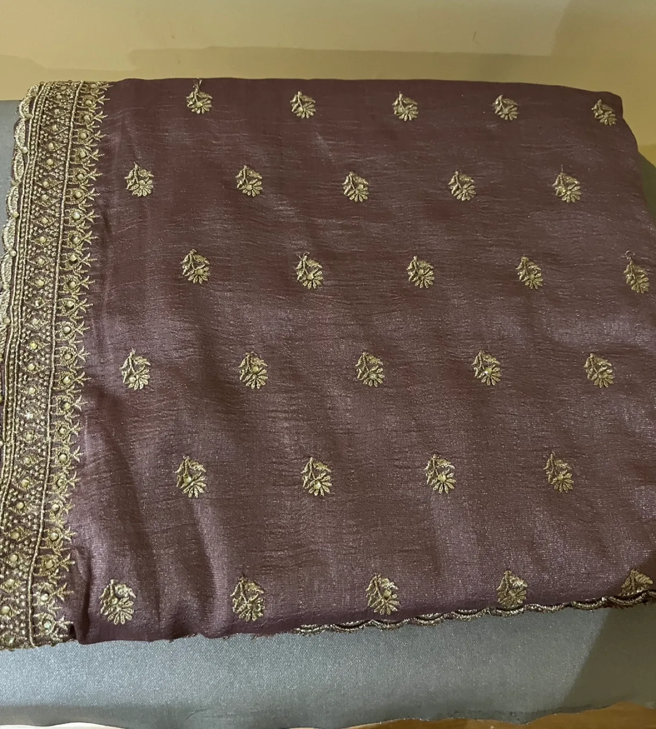 Beautifully embroidered sarees, multiple colors image indicator(6)