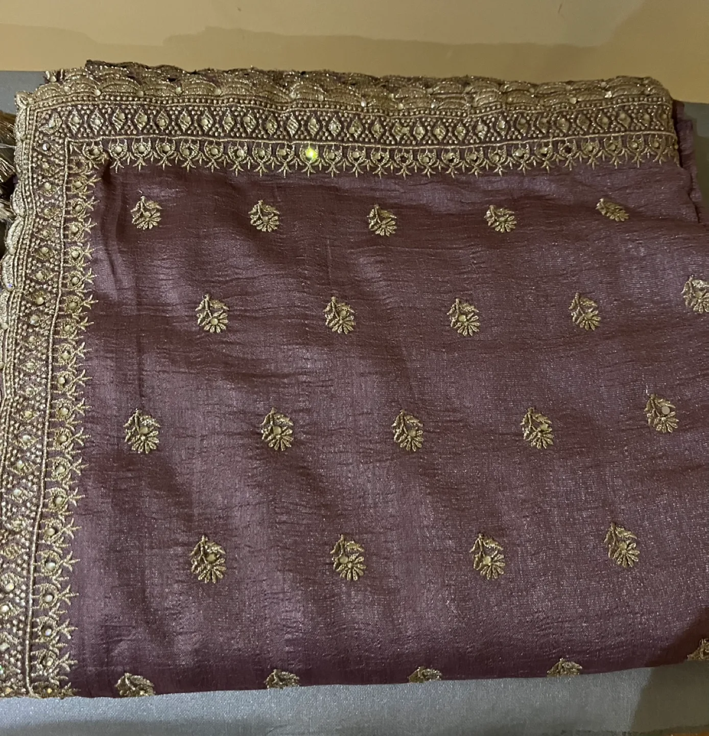 Beautifully embroidered sarees, multiple colors image indicator(7)