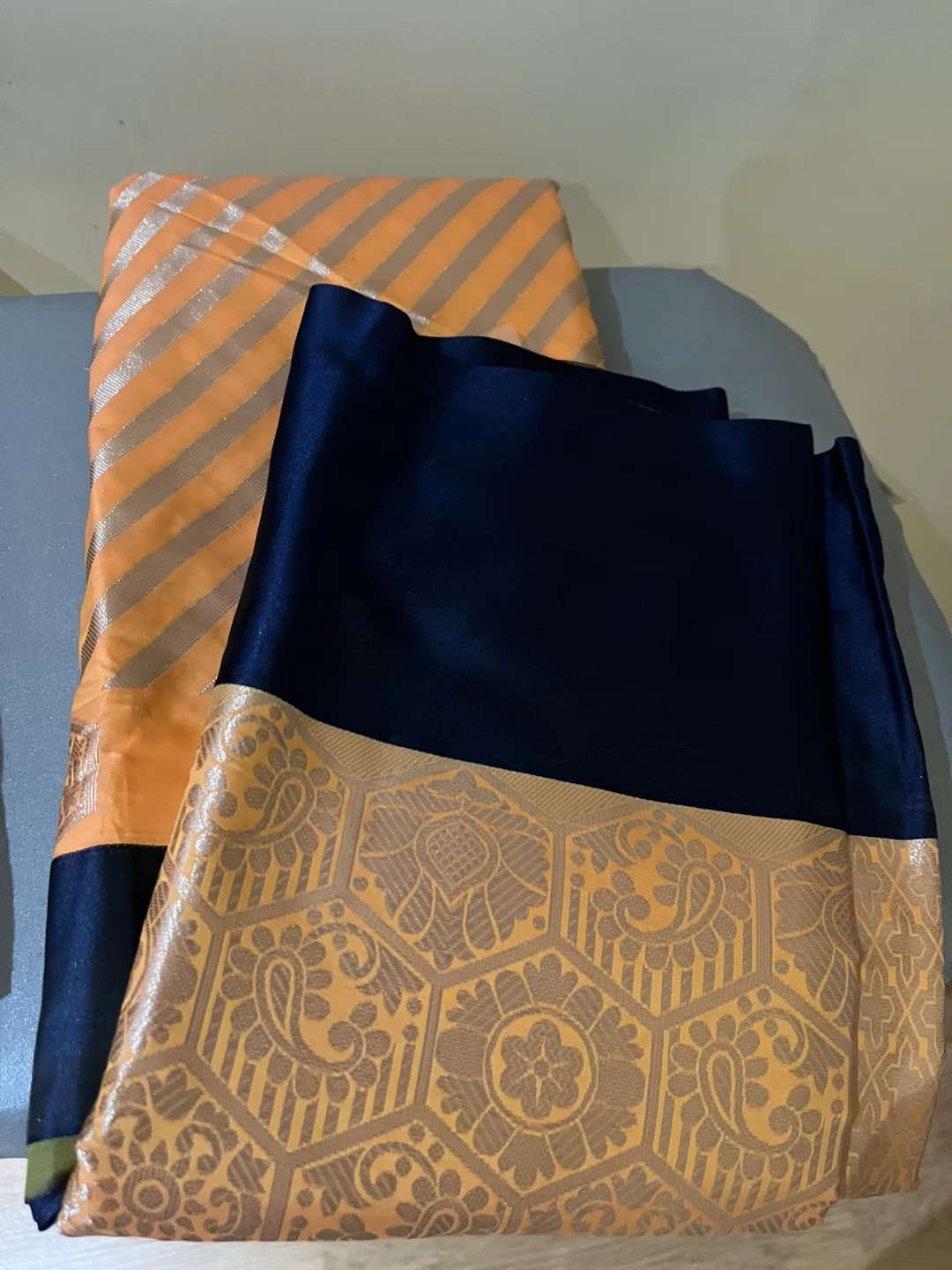 Beautifully embroidered sarees, multiple colors image indicator(8)