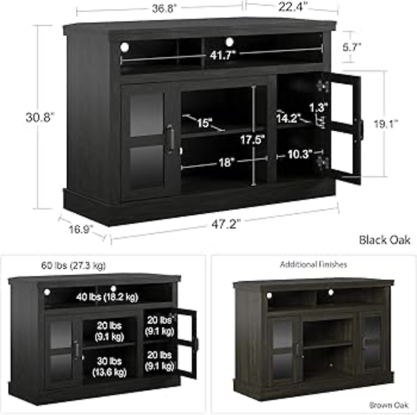 Black Oak TV Stand - photo 2