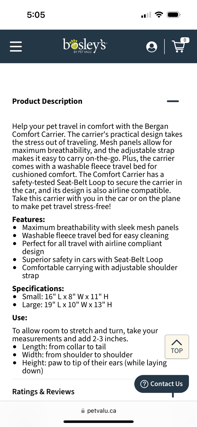 Bergen Pet Carrier - Gently Used - photo 4