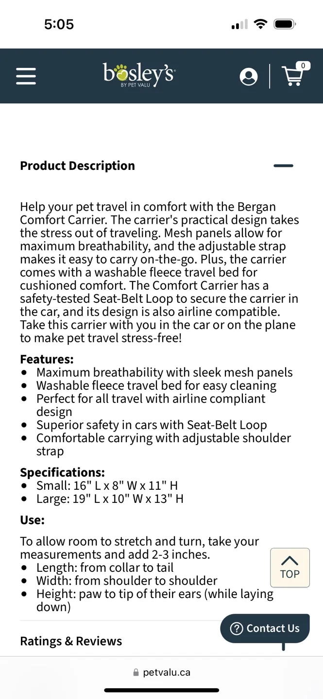 Bergen Pet Carrier - Gently Used image indicator(4)