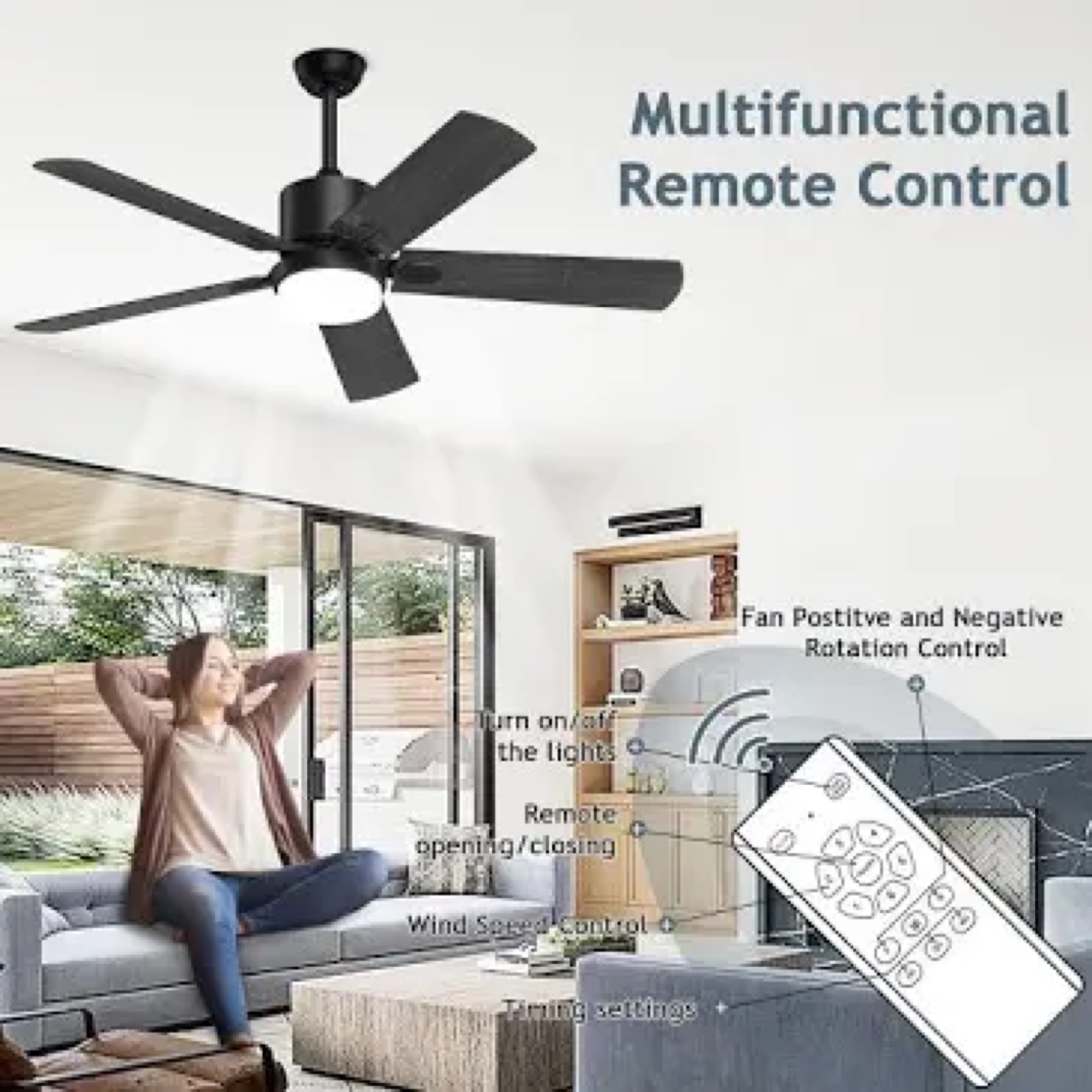 52in Ceiling Fan with Light and Remote (Brand New) - photo 5
