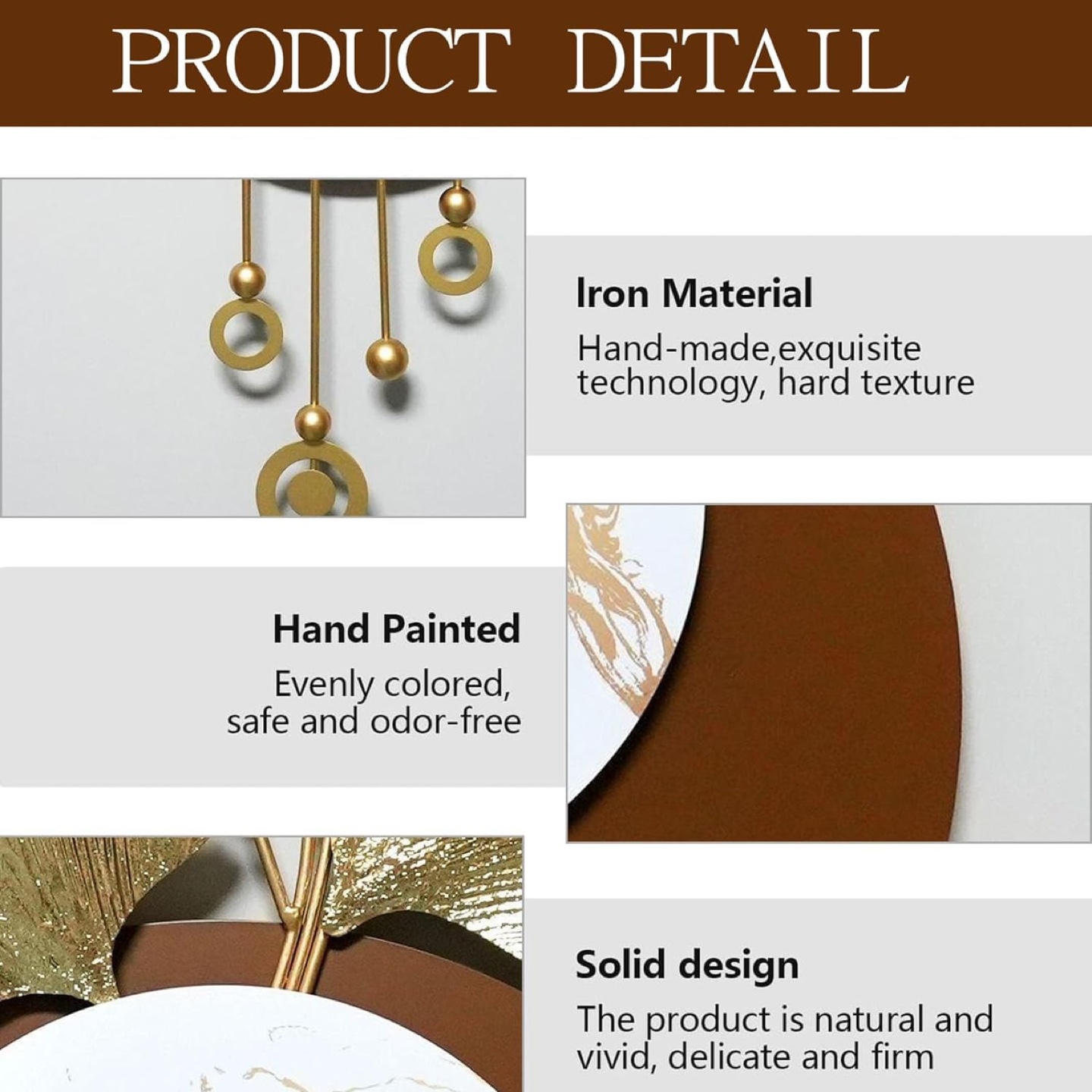 47’x24’ Elegant Gold and White Metal Wall Decor (Brand New) - photo 5