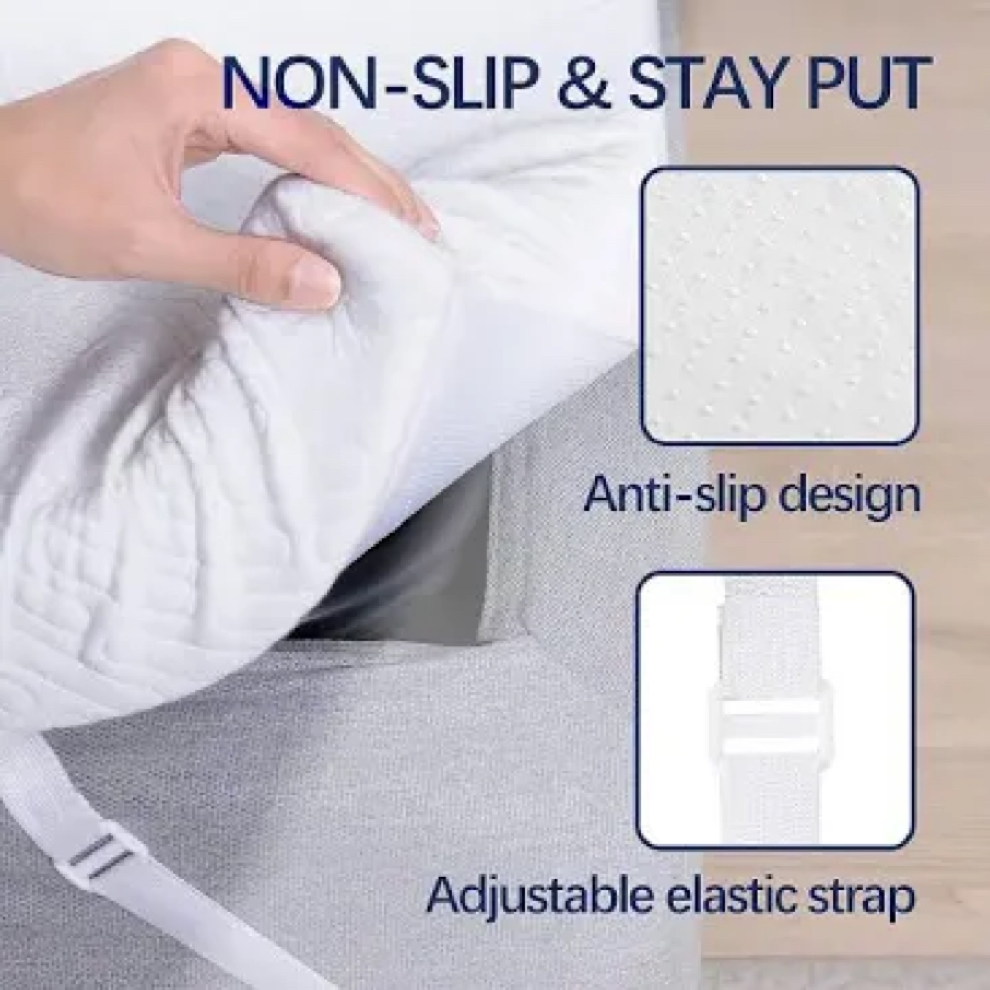 3 Inch Memory Foam Mattress Topper - Queen Size - photo 3