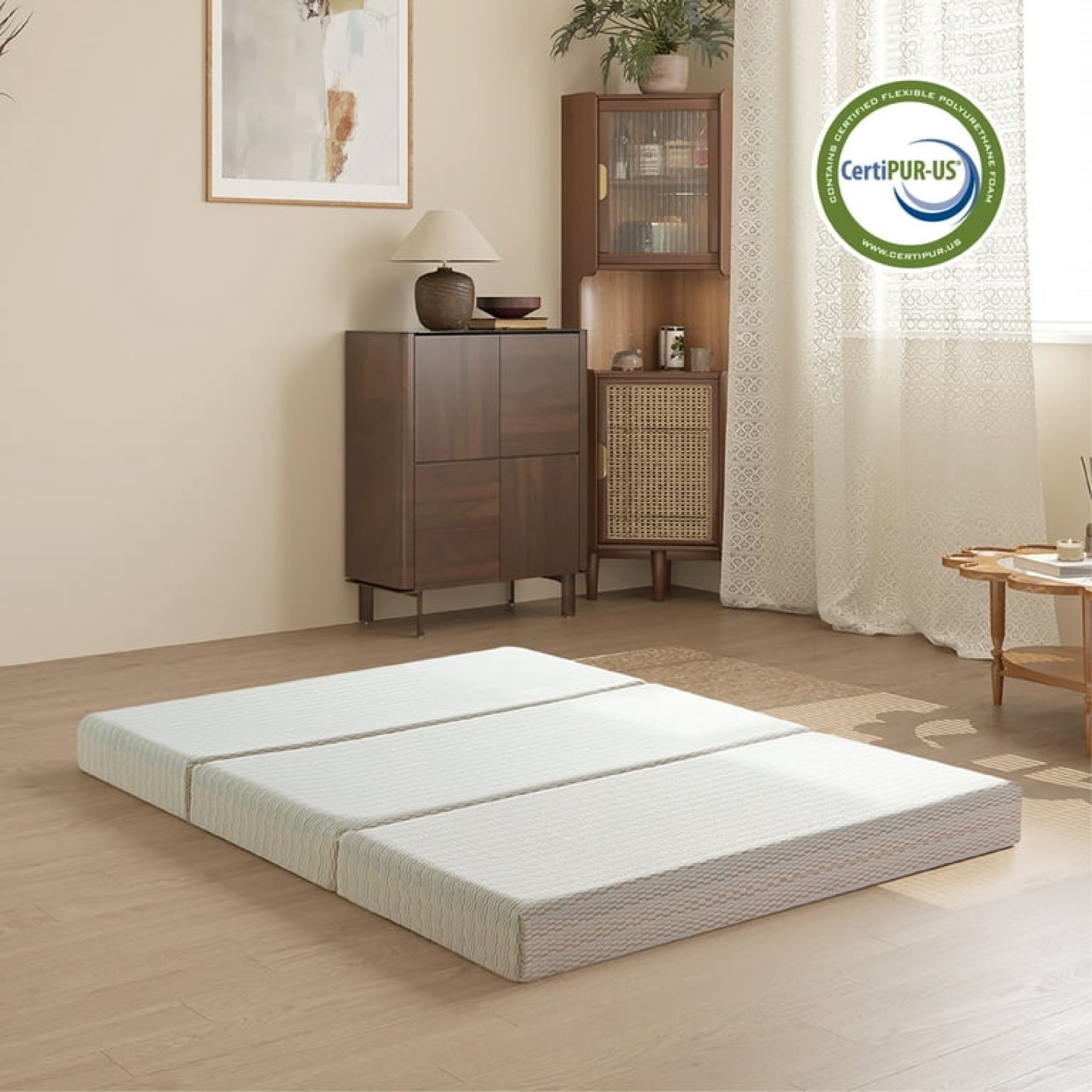 4inch Tri-Fold Portable Mattress Twin Size - photo 2