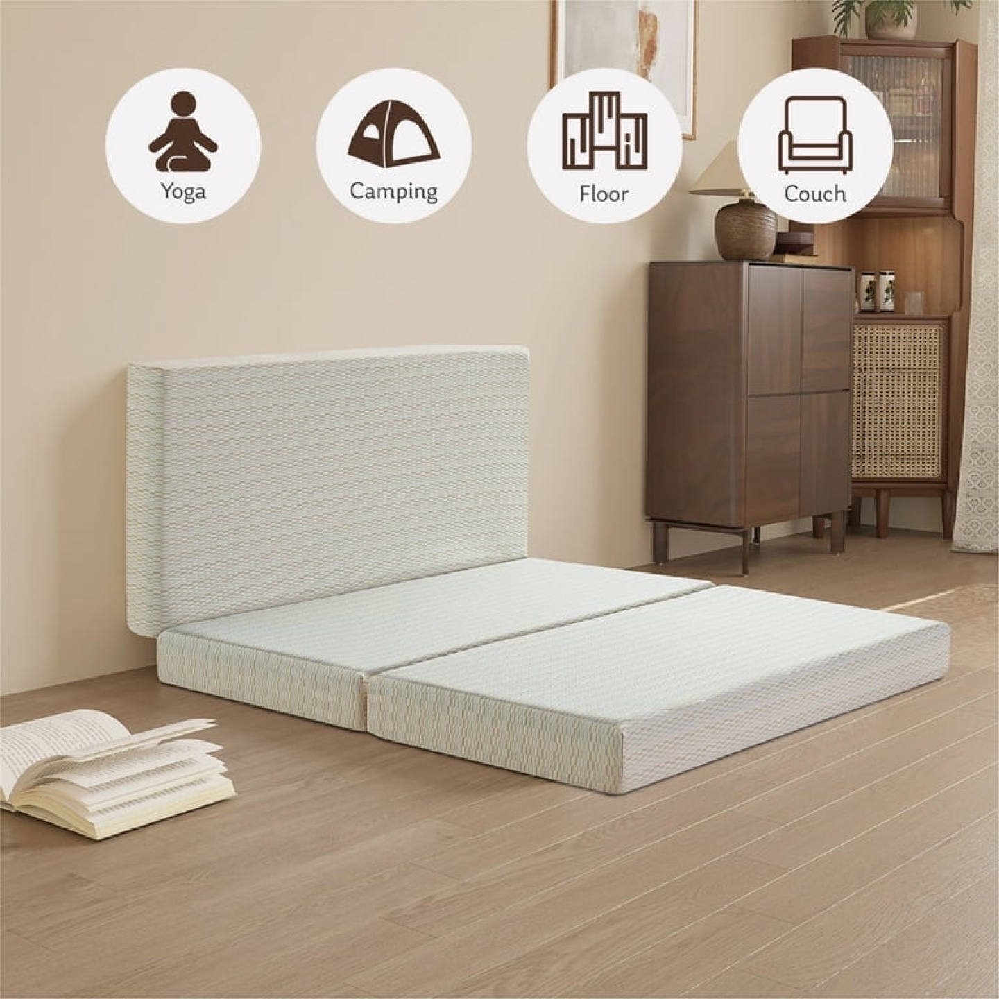 4inch Tri-Fold Portable Mattress Twin Size - photo 3