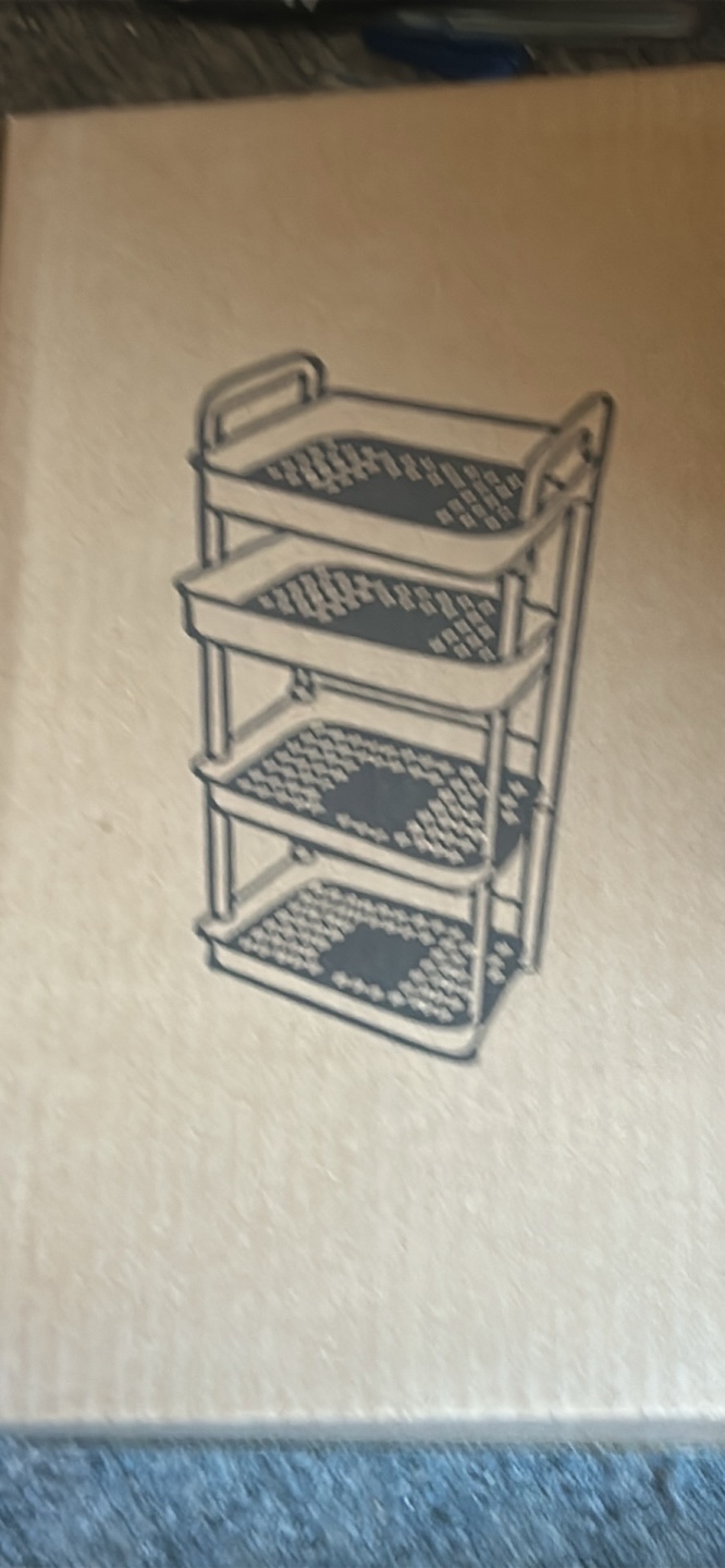 Four-Tier Rolling Cart Organizer