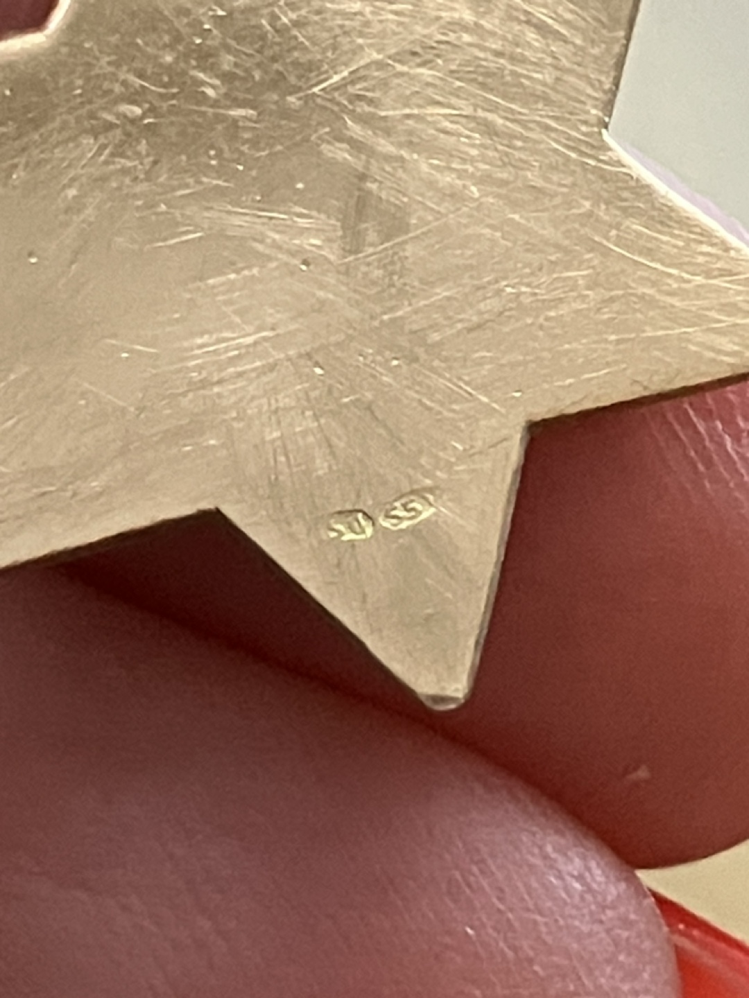 18 k Gold Star of David Pendant Charm - photo 5