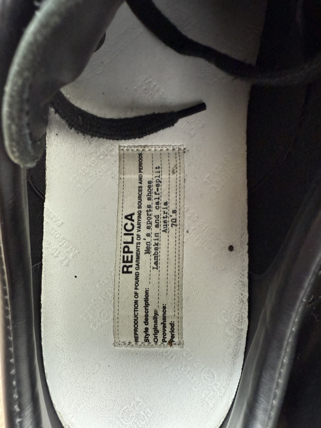 Maison Margiela GAT Replica Black Sneakers - photo 4