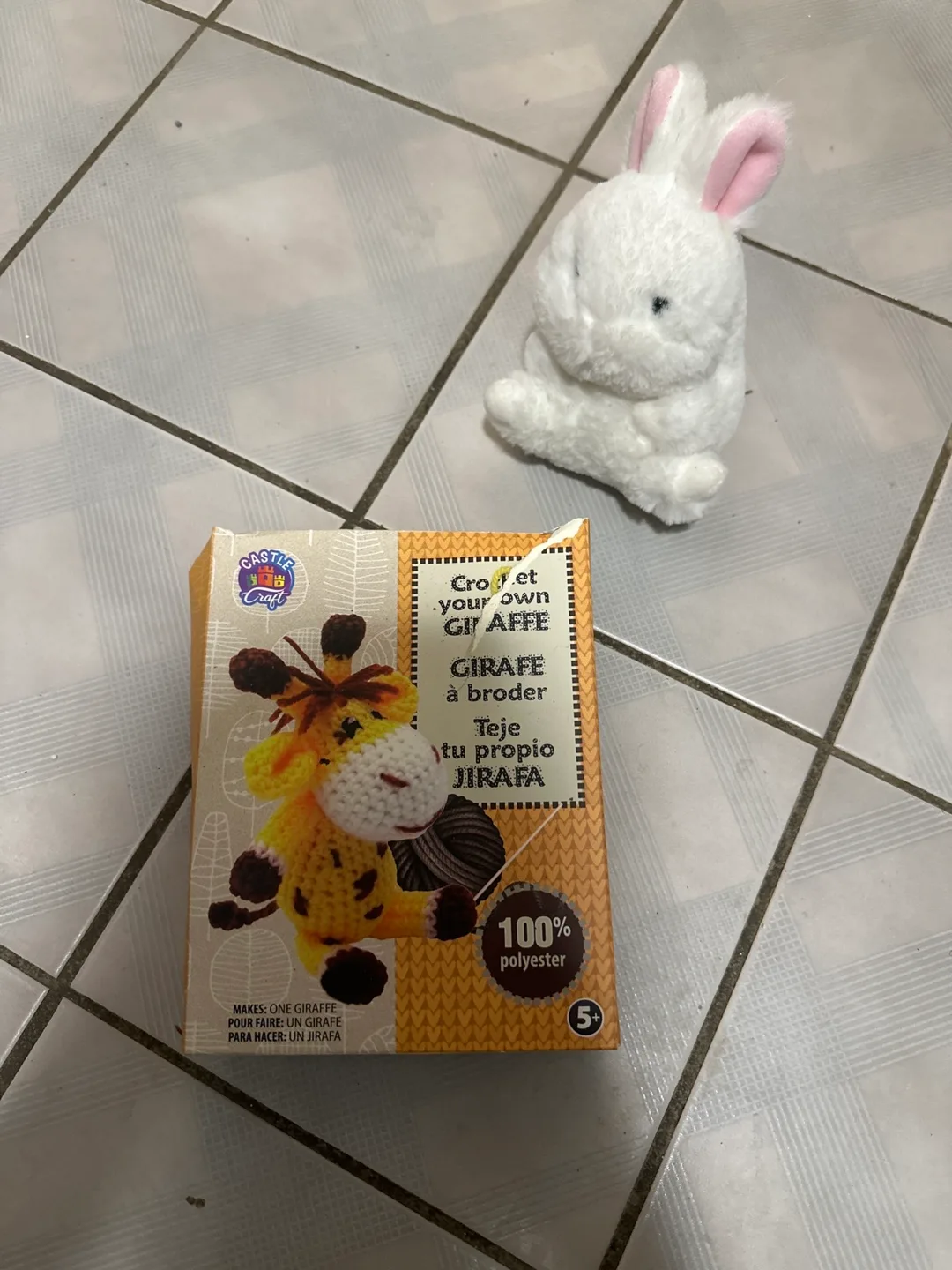Croft Craft Giraffe Crochet Kit + Aurora Plush Bunny thumbnail