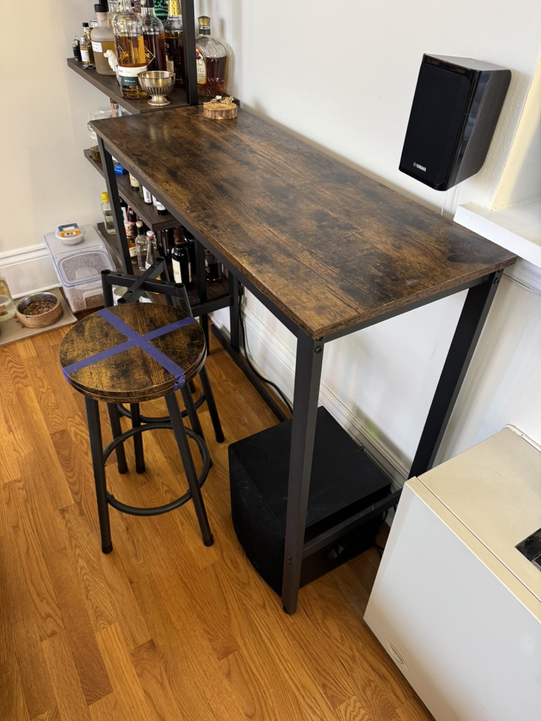 Counter Height Table with Two Stools - photo 2