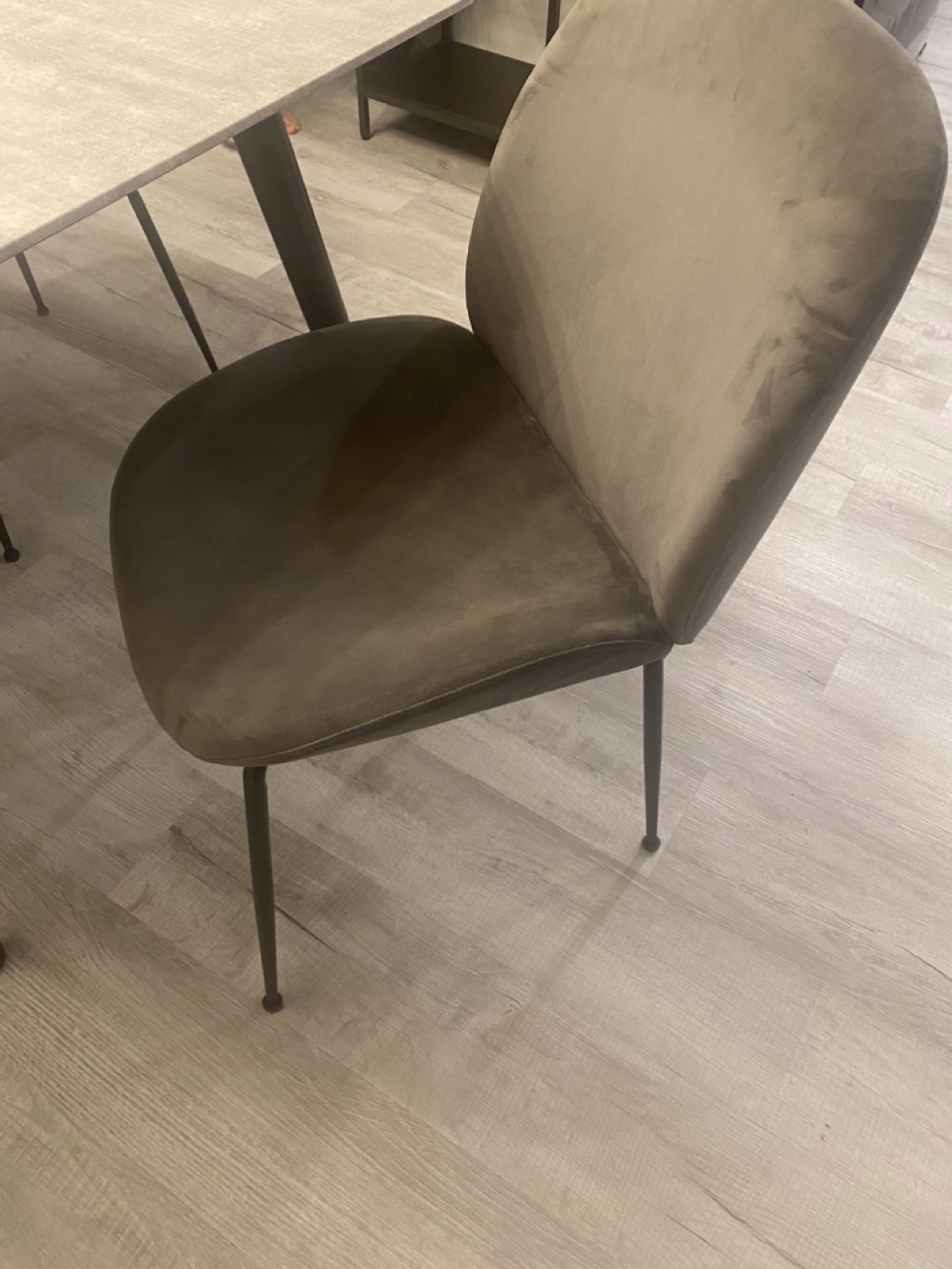 Dining Table Set - 4 Velvet Chairs - photo 3