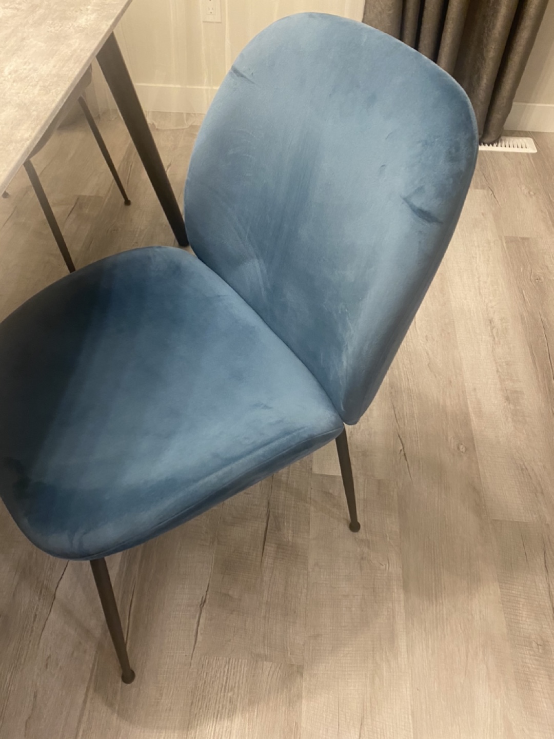 Dining Table Set - 4 Velvet Chairs - photo 2