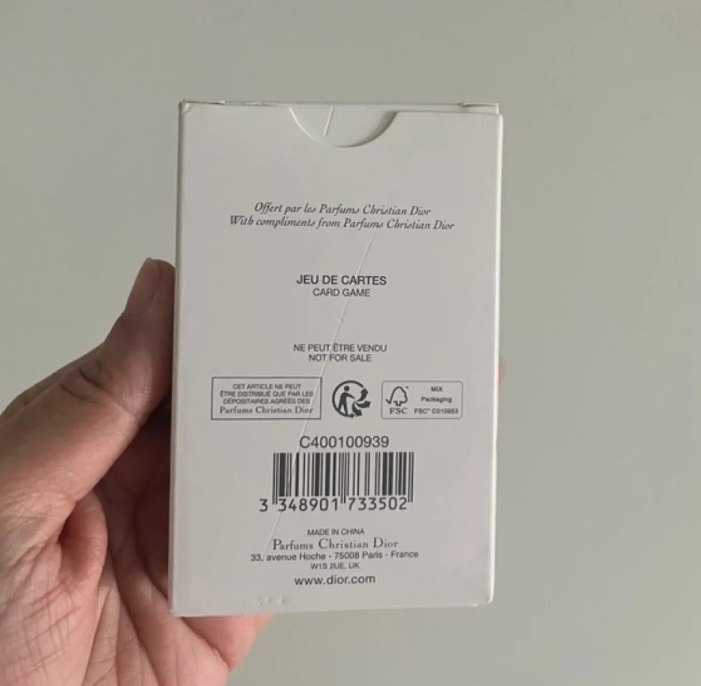 [New] Dior Beauty Playing Cards image indicator(3)