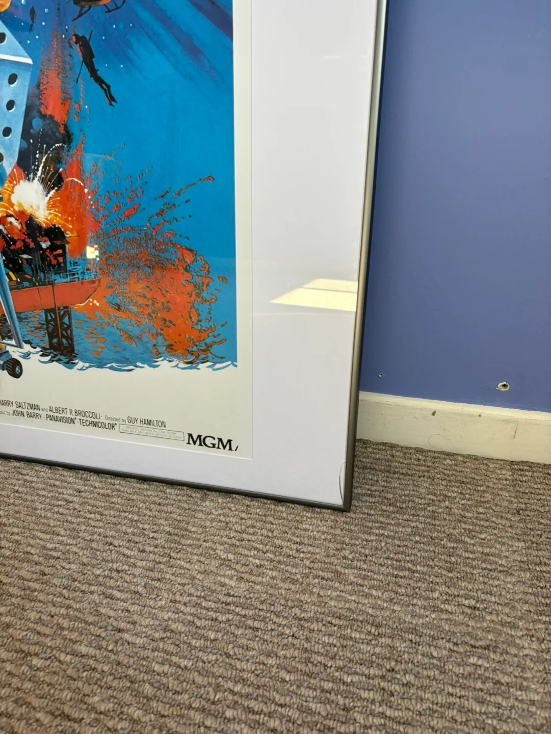 Vintage James Bond movie poster Diamonds are Forever image indicator(3)