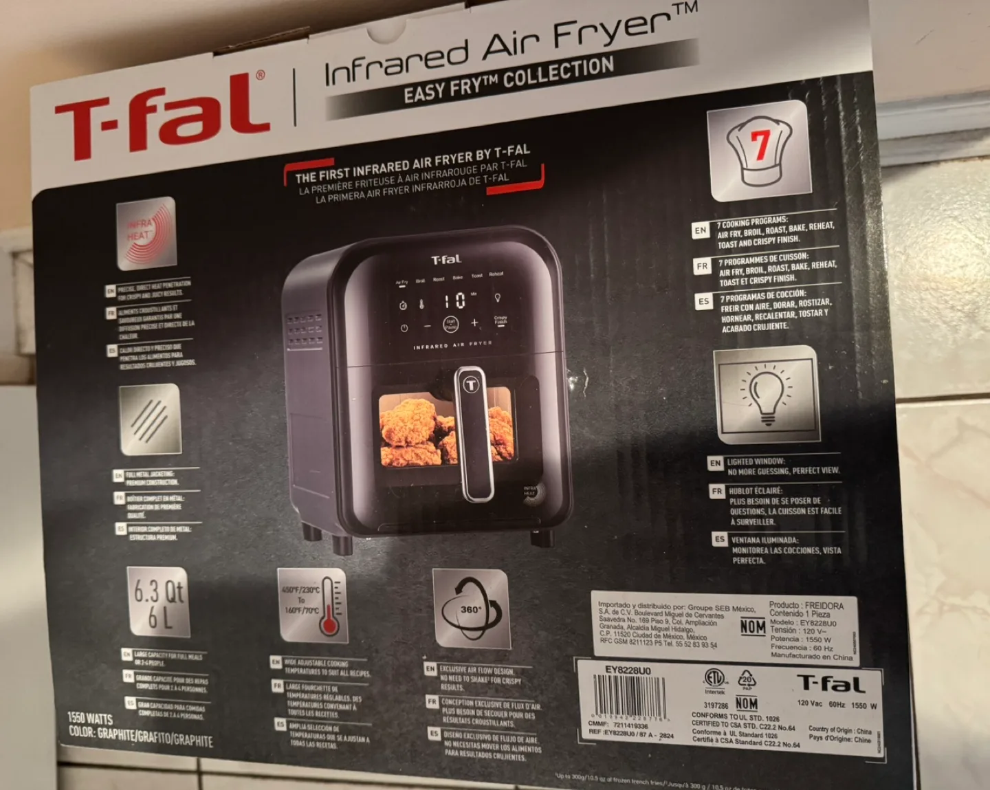 T-fal Easy Fry™ Collection Infrared Air Fryer image indicator(3)