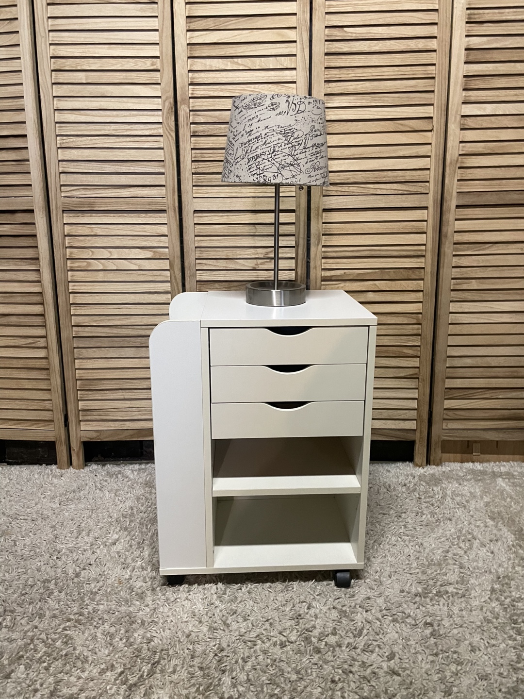 Craft Cart with Drawers and Shelves